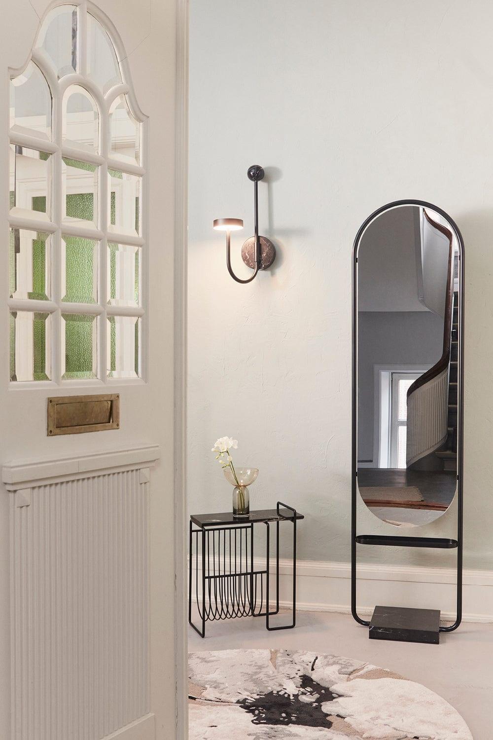 Lustro podłogowe ANGUI czarny marmur AYTM Eye on Design