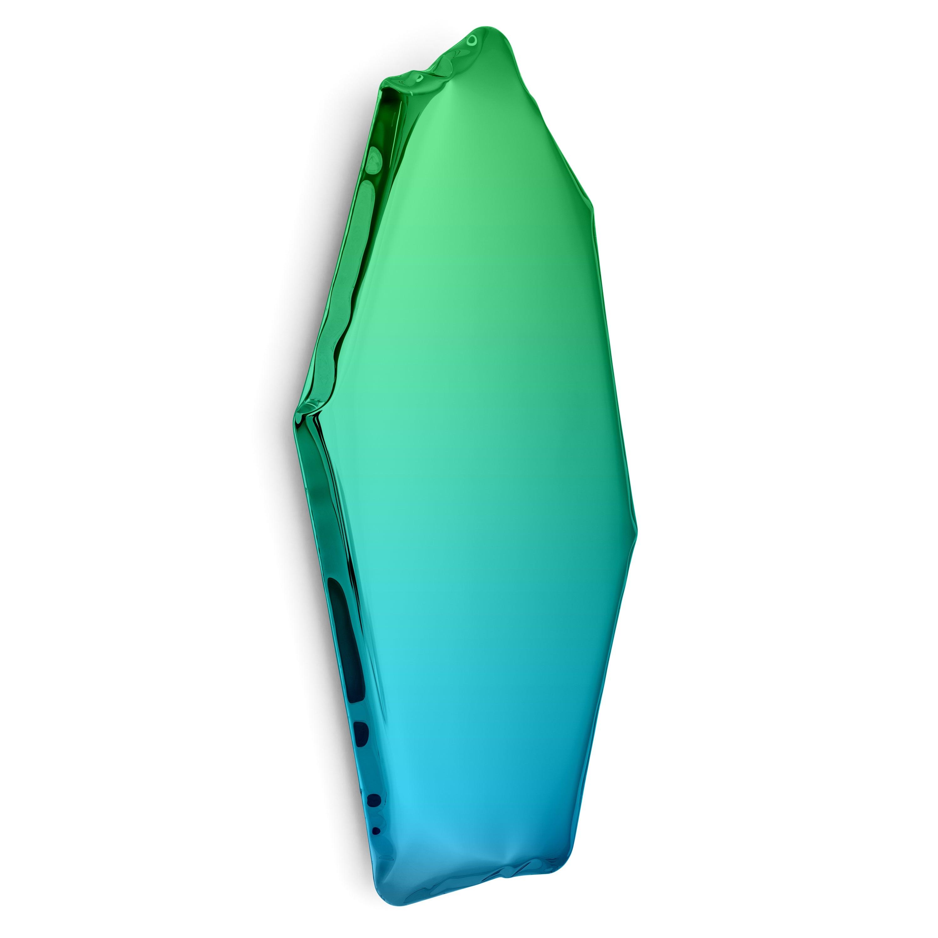 Lustro TAFLA C gradient szmaragd/szafir Zieta Studio C4 Eye on Design