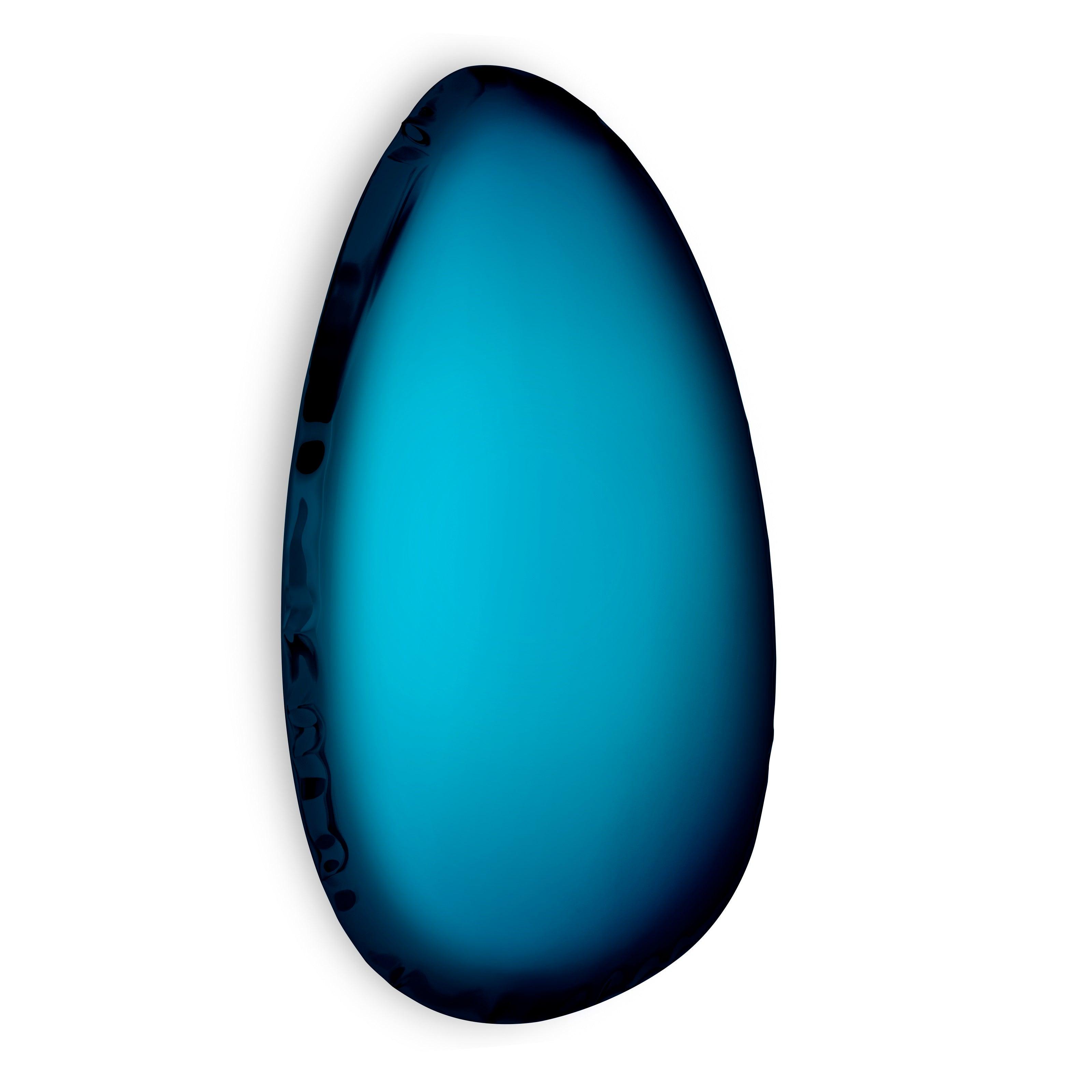 Lustro TAFLA O gradient kosmiczny błękit Zieta Studio O4.5 Eye on Design