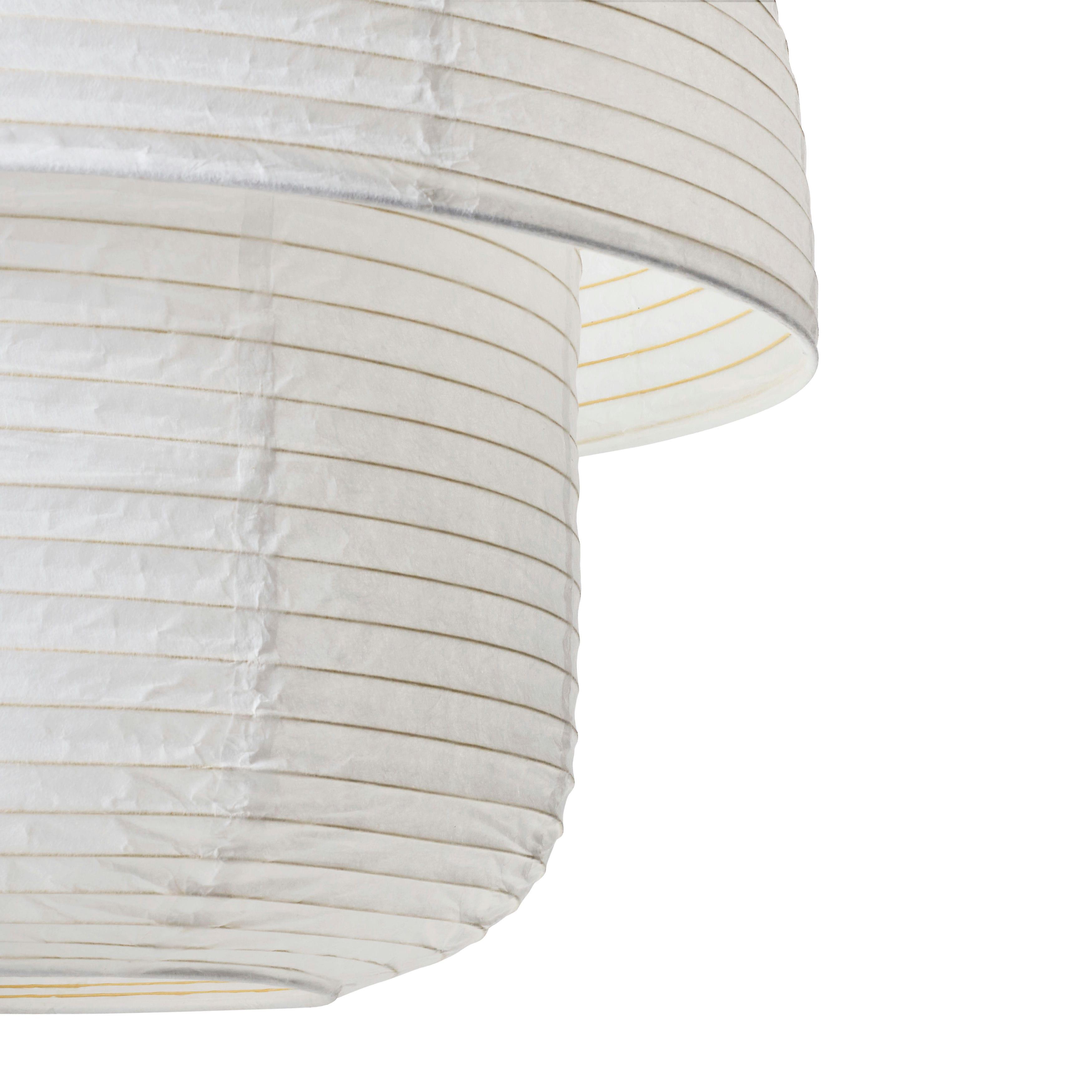 Doppelte weiße Hanglampe
