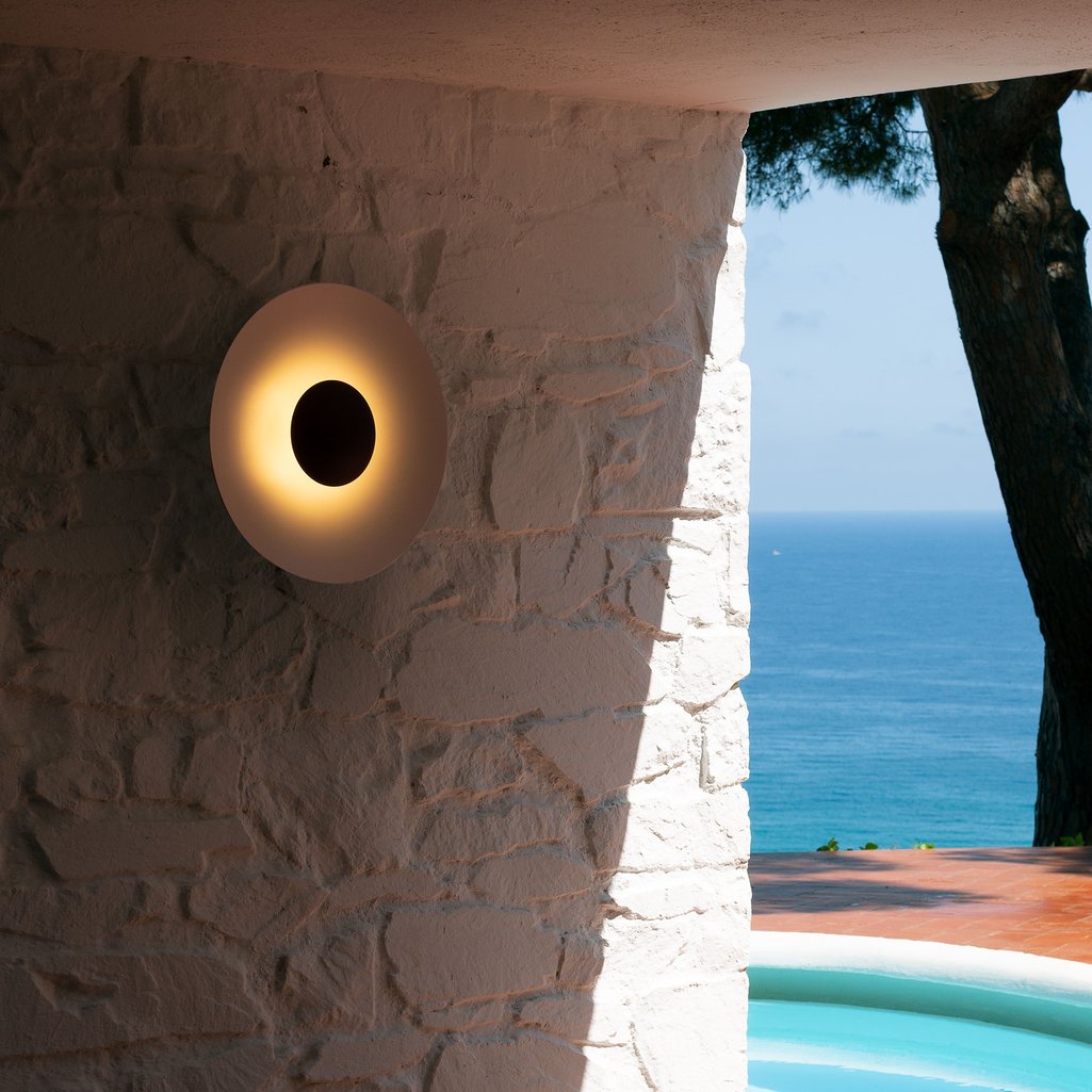 White and Black GINGER Outdoor Wall Lamp