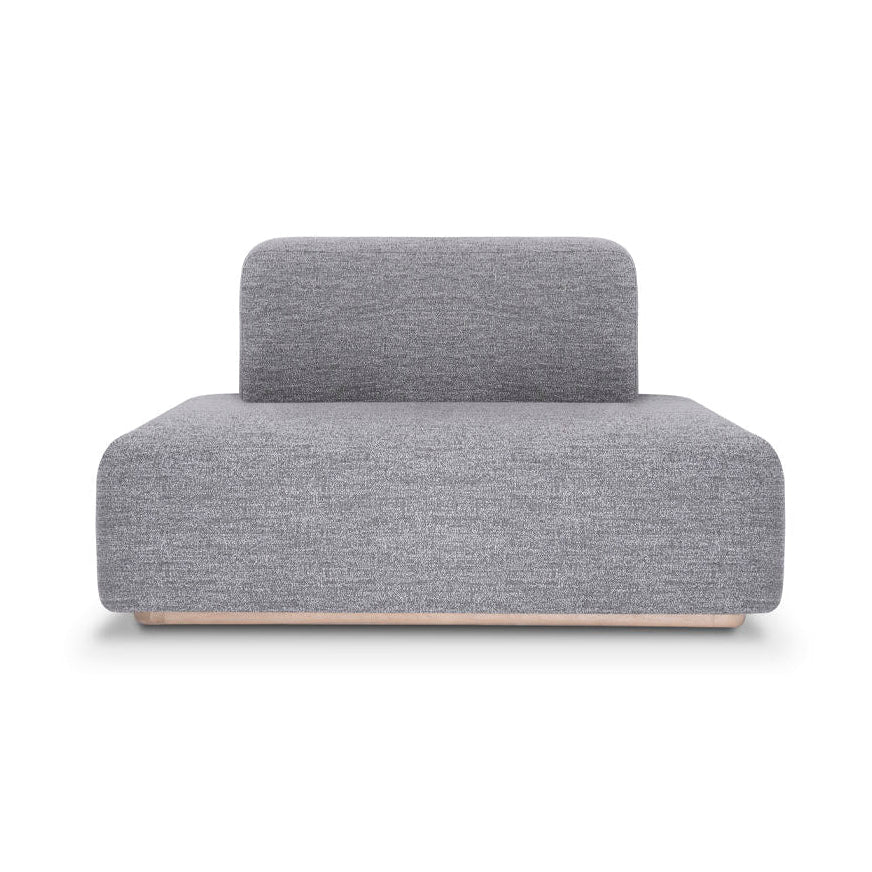 Upholstered MARGO Armchair with Wooden Base