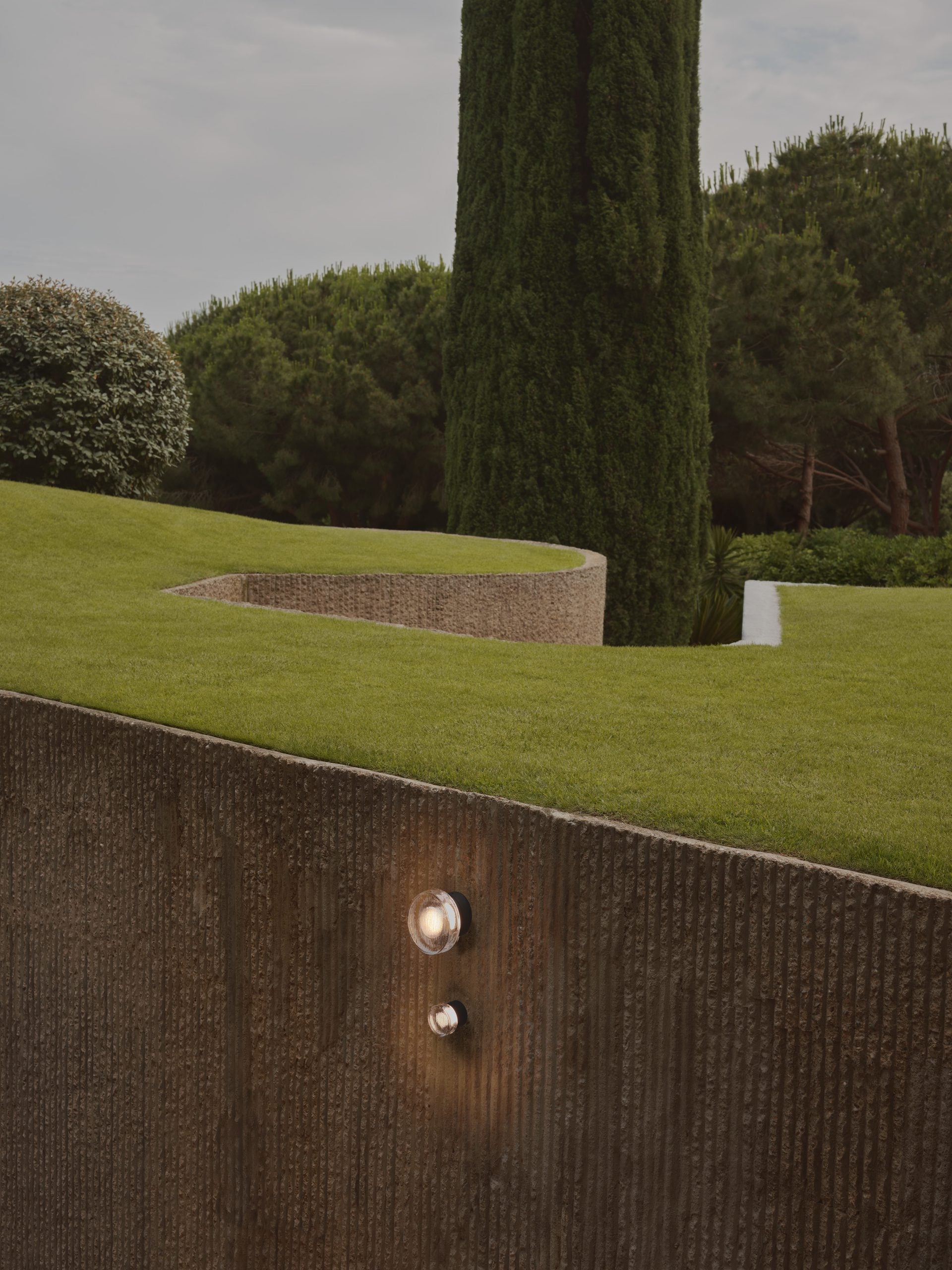 Outdoor lamp ROC black with glass