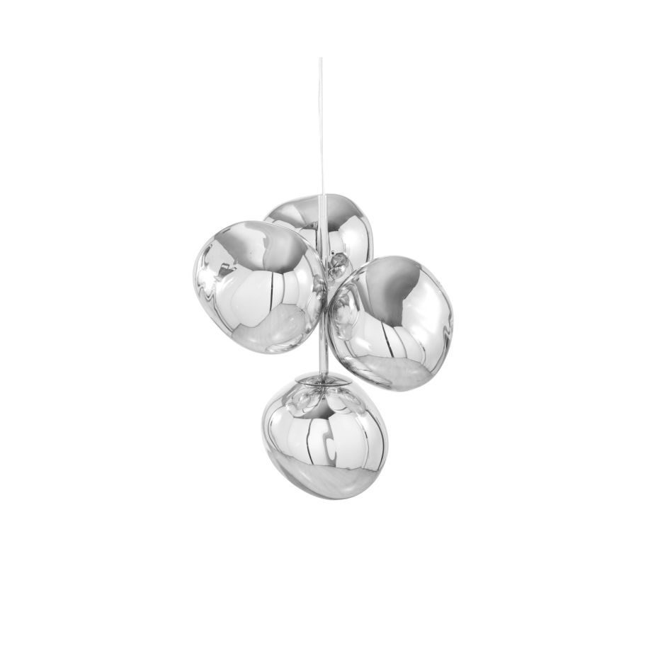 Silver melt chandelier