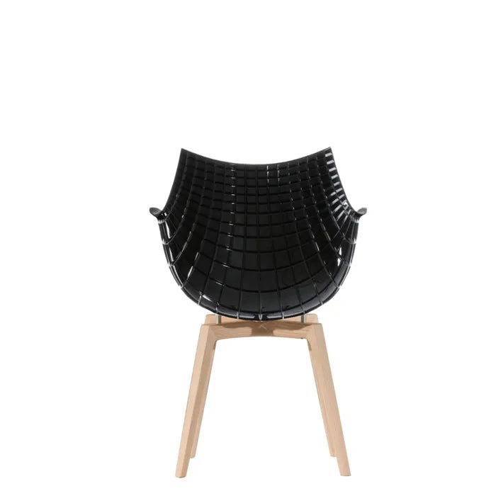 Black Meridiana chair with ash base