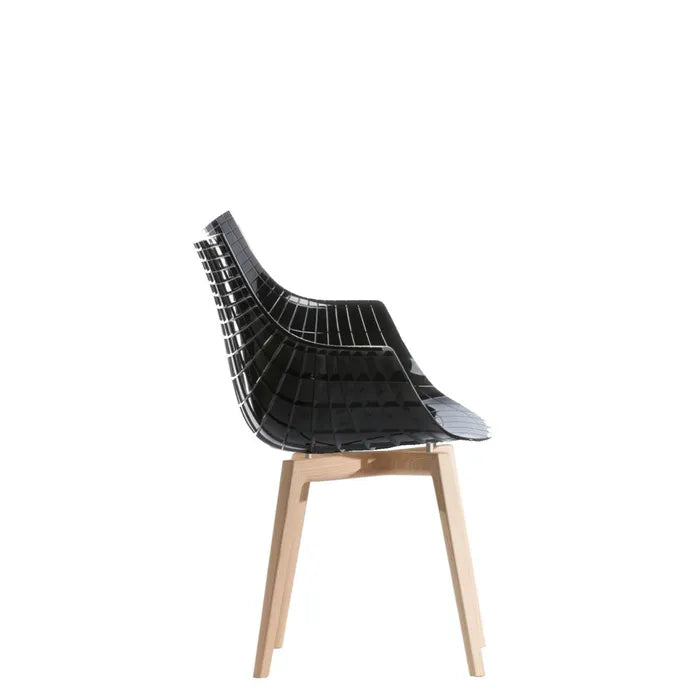 Black Meridiana chair with ash base