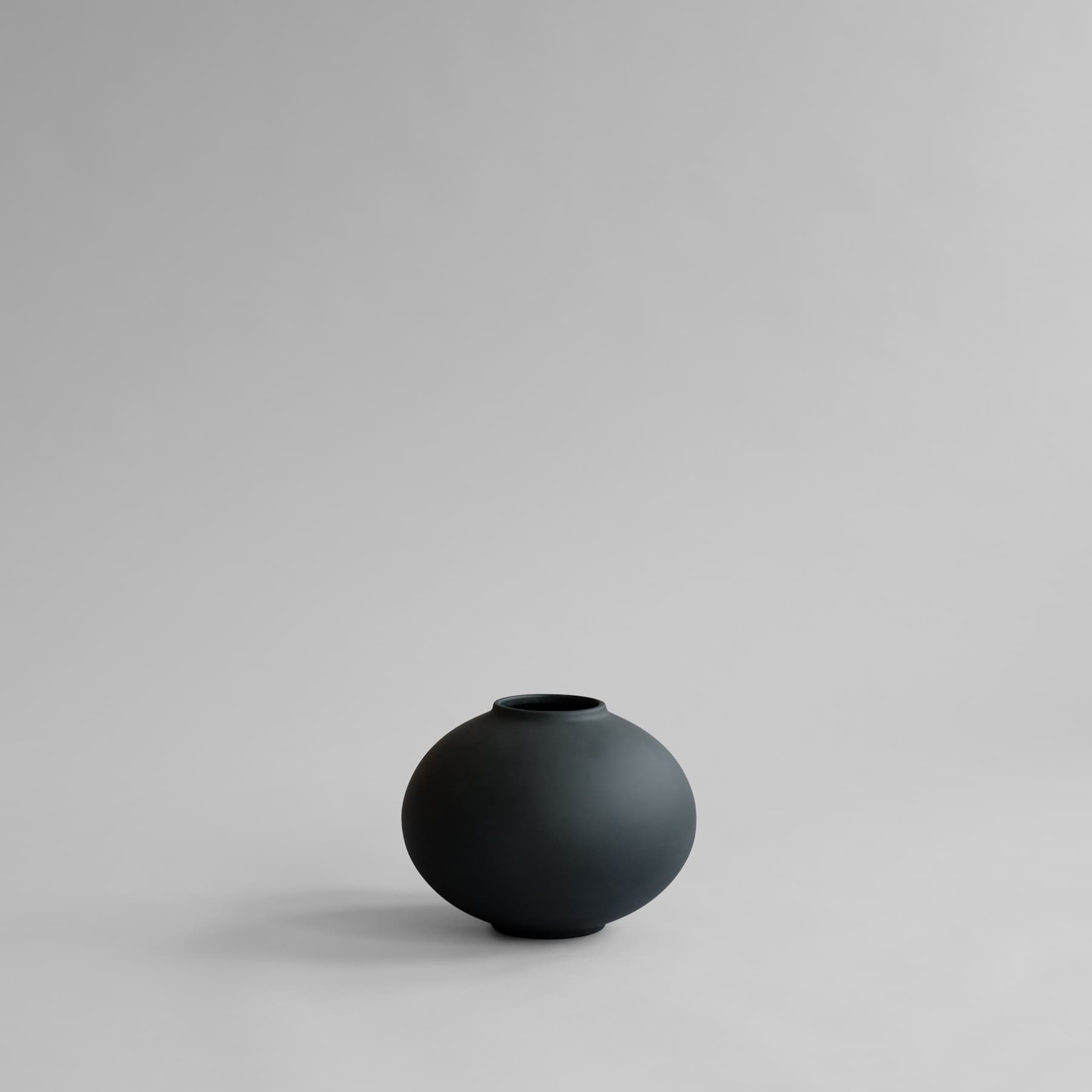 SUNAO FAT vase black