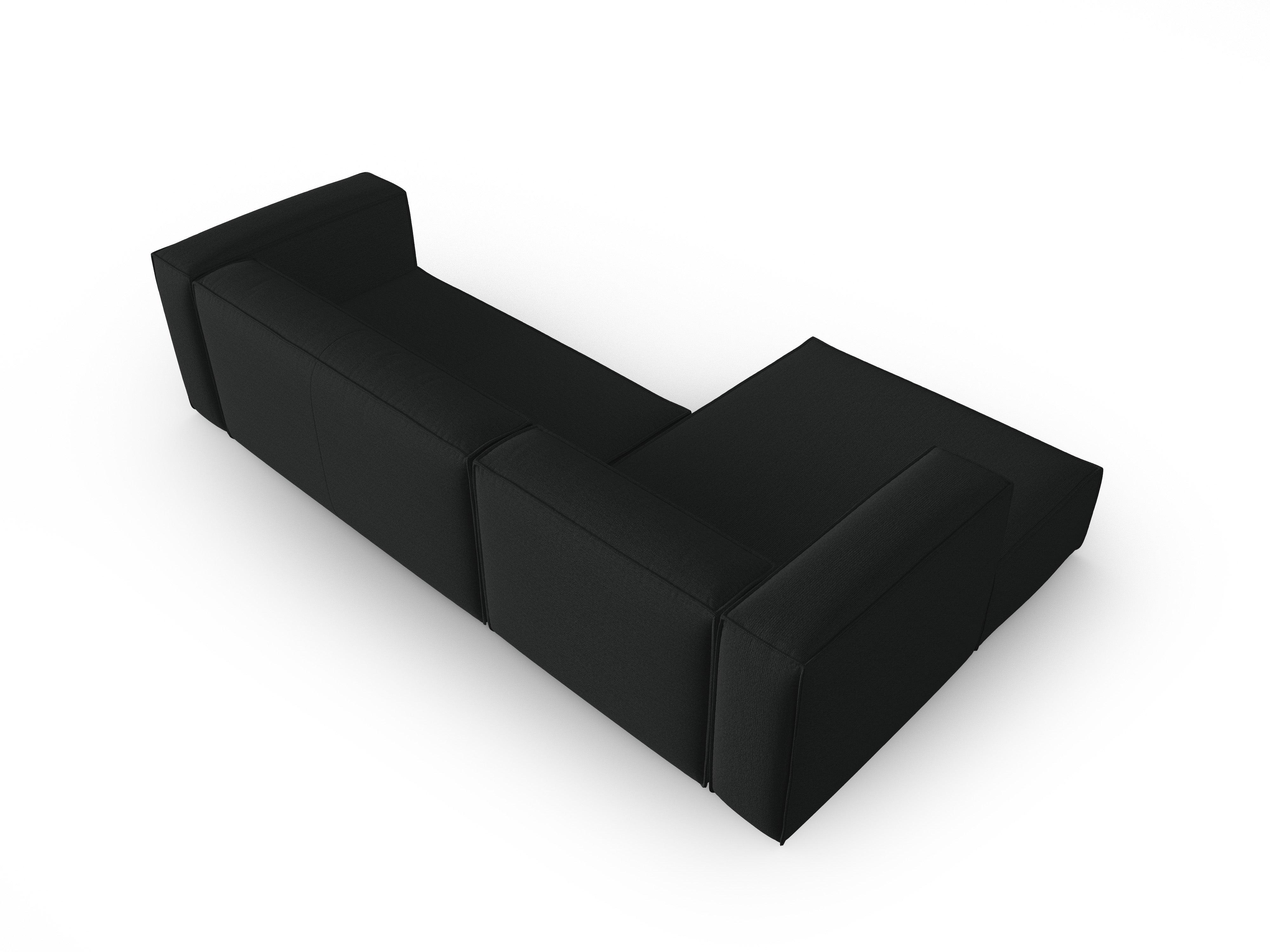 Narożnik 4-osobowy lewostronny MACKAY antracytowy boucle Cosmopolitan Design Eye on Design
