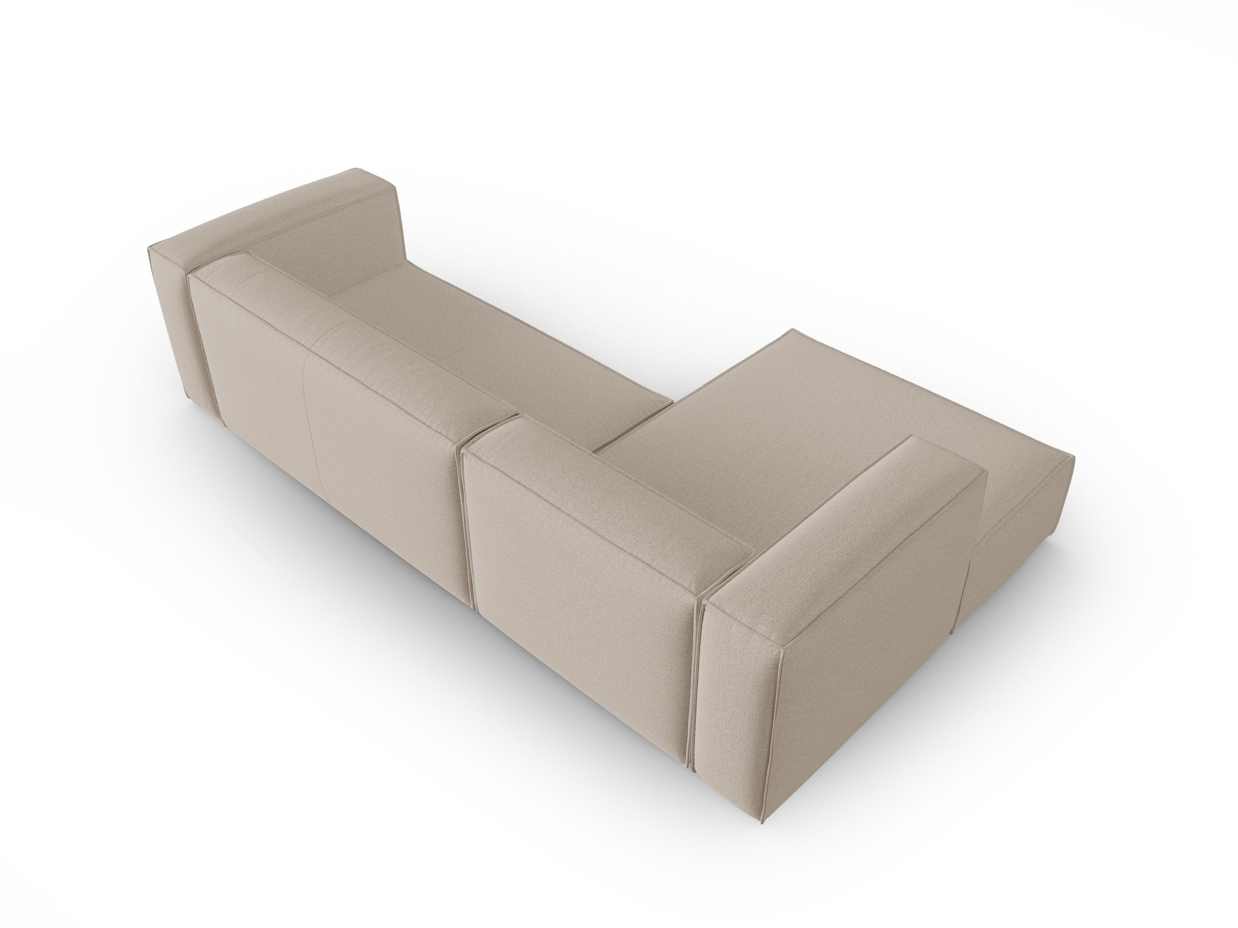 Narożnik 4-osobowy lewostronny MACKAY beżowy boucle Cosmopolitan Design Eye on Design
