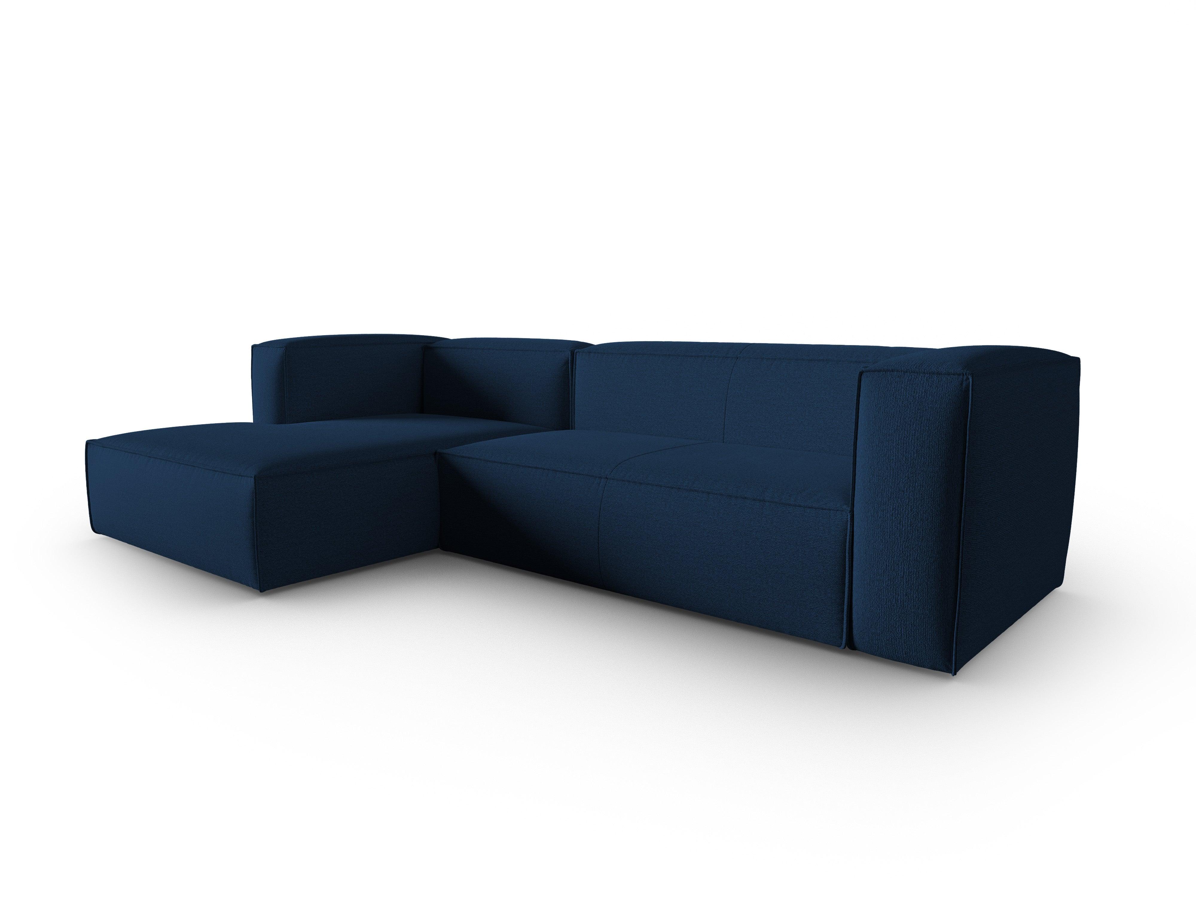 Narożnik 4-osobowy lewostronny MACKAY ciemnoniebieski boucle Cosmopolitan Design Eye on Design