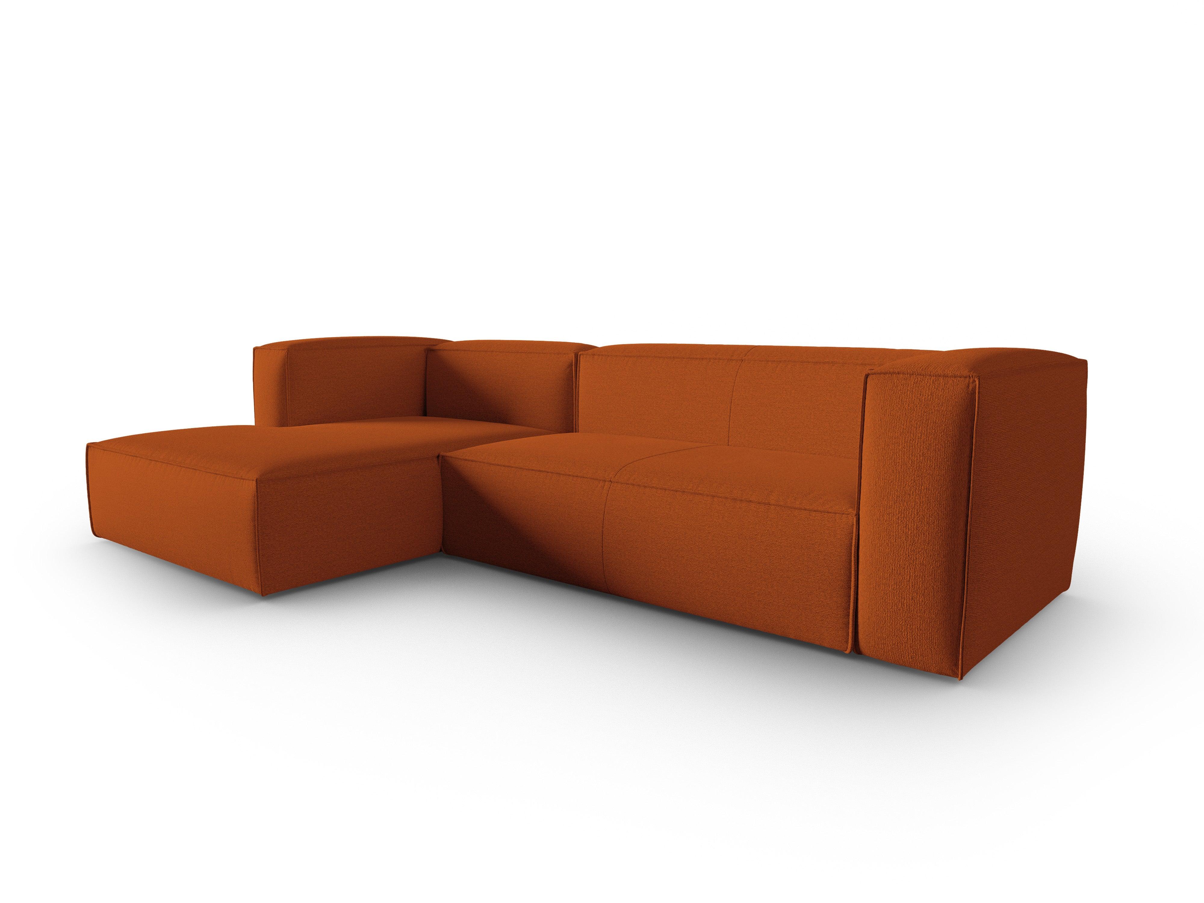 Narożnik 4-osobowy lewostronny MACKAY terracotta boucle Cosmopolitan Design Eye on Design