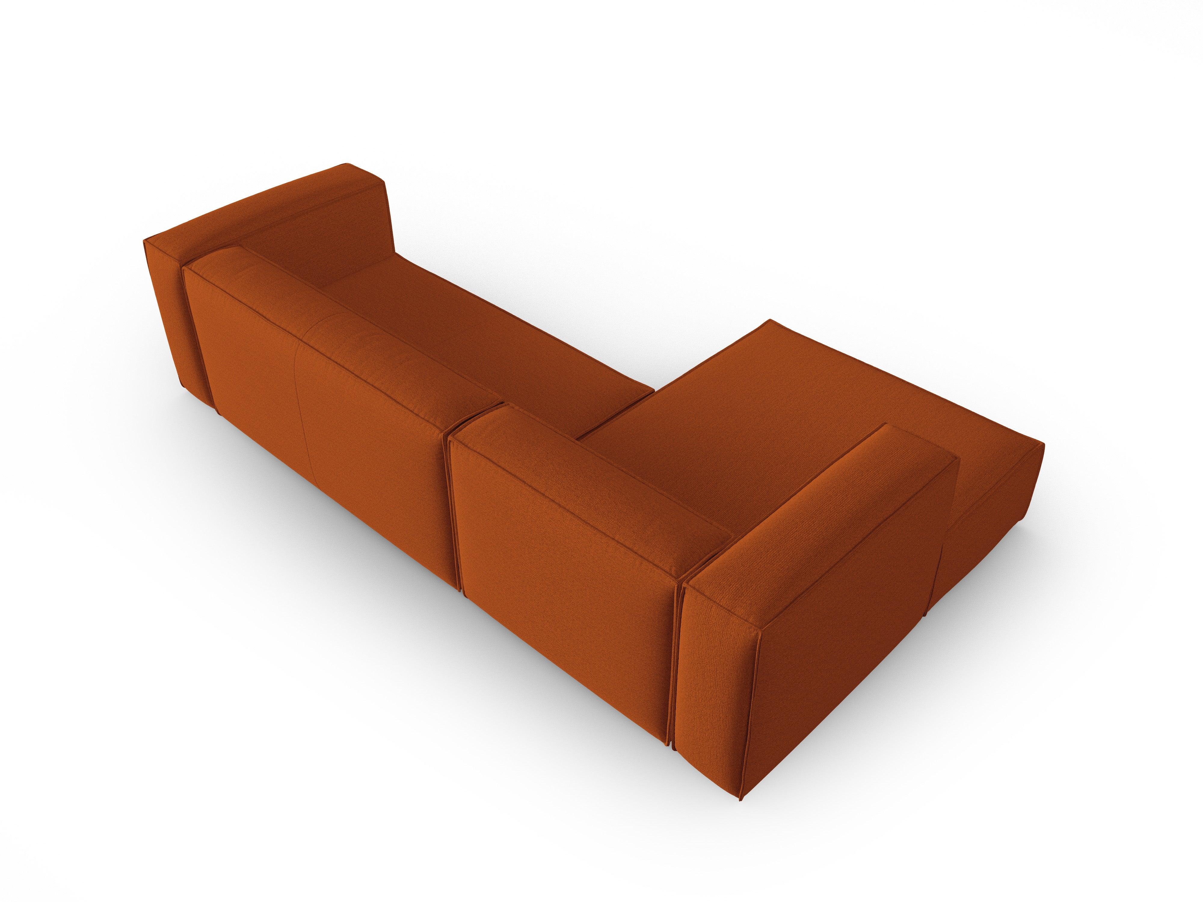 Narożnik 4-osobowy lewostronny MACKAY terracotta boucle Cosmopolitan Design Eye on Design