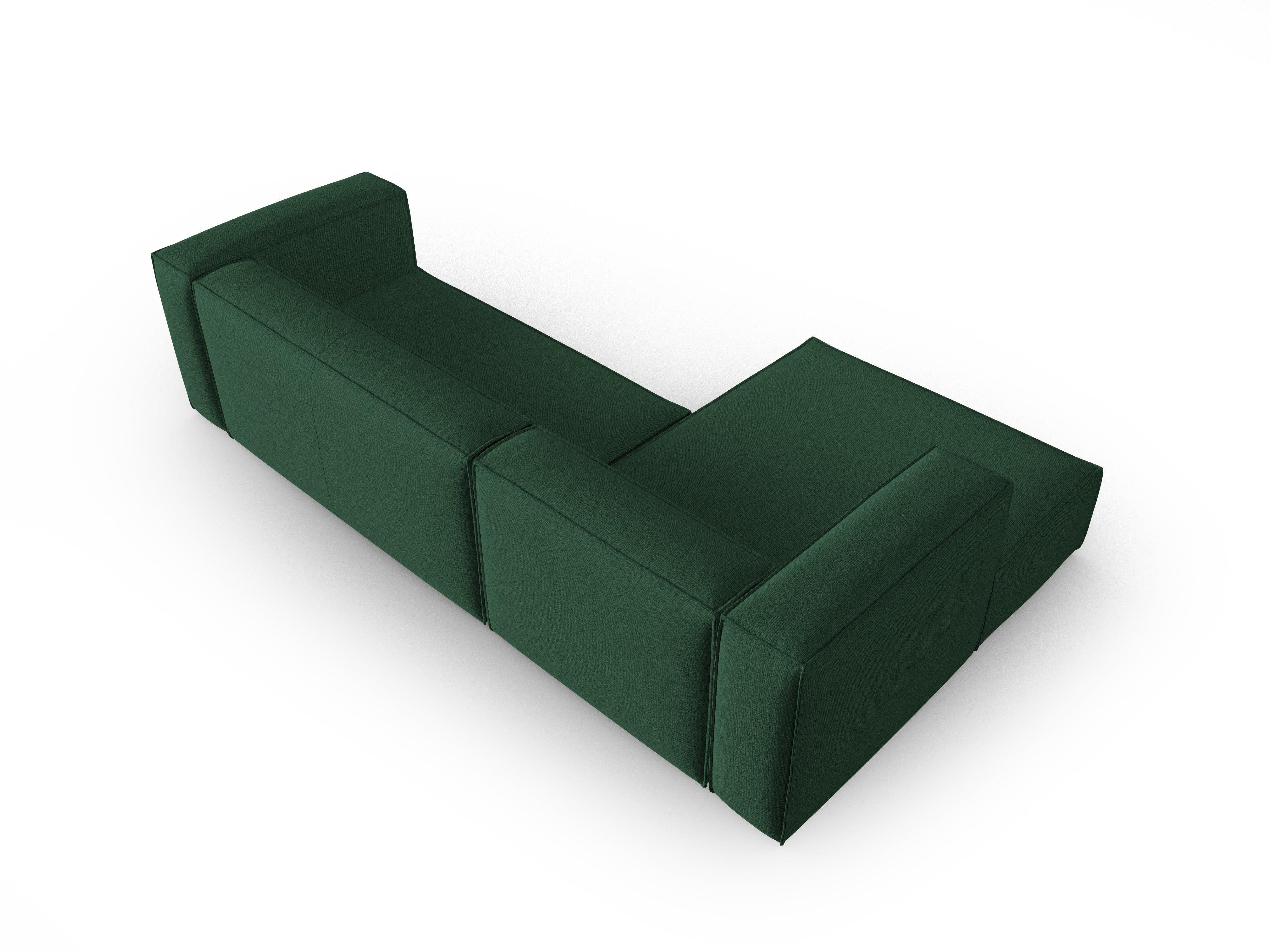 Narożnik 4-osobowy lewostronny MACKAY zielony boucle Cosmopolitan Design Eye on Design