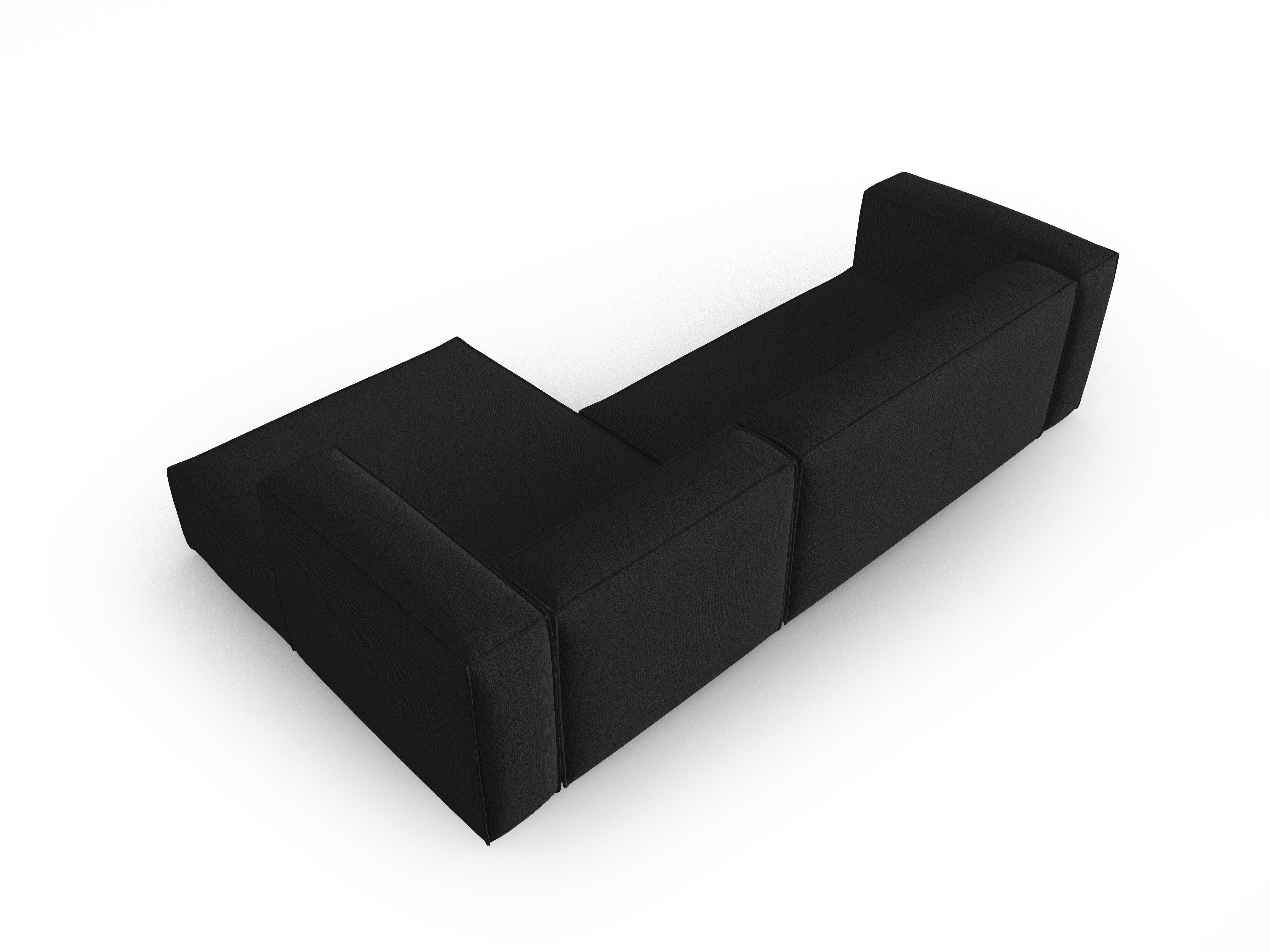 Narożnik 4-osobowy prawostronny MACKAY antracytowy boucle Cosmopolitan Design Eye on Design