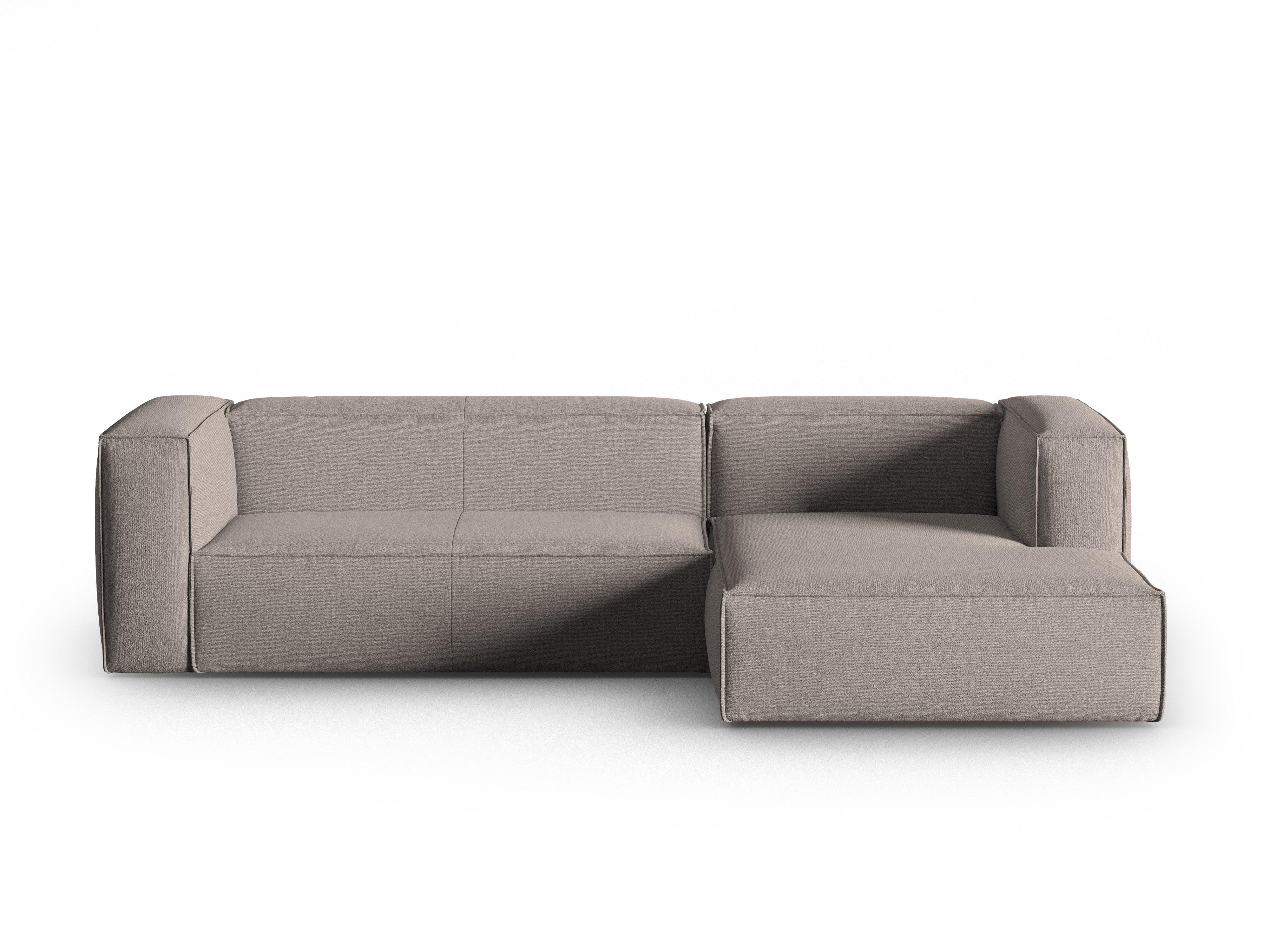 Narożnik 4-osobowy prawostronny MACKAY cappuccino boucle Cosmopolitan Design Eye on Design