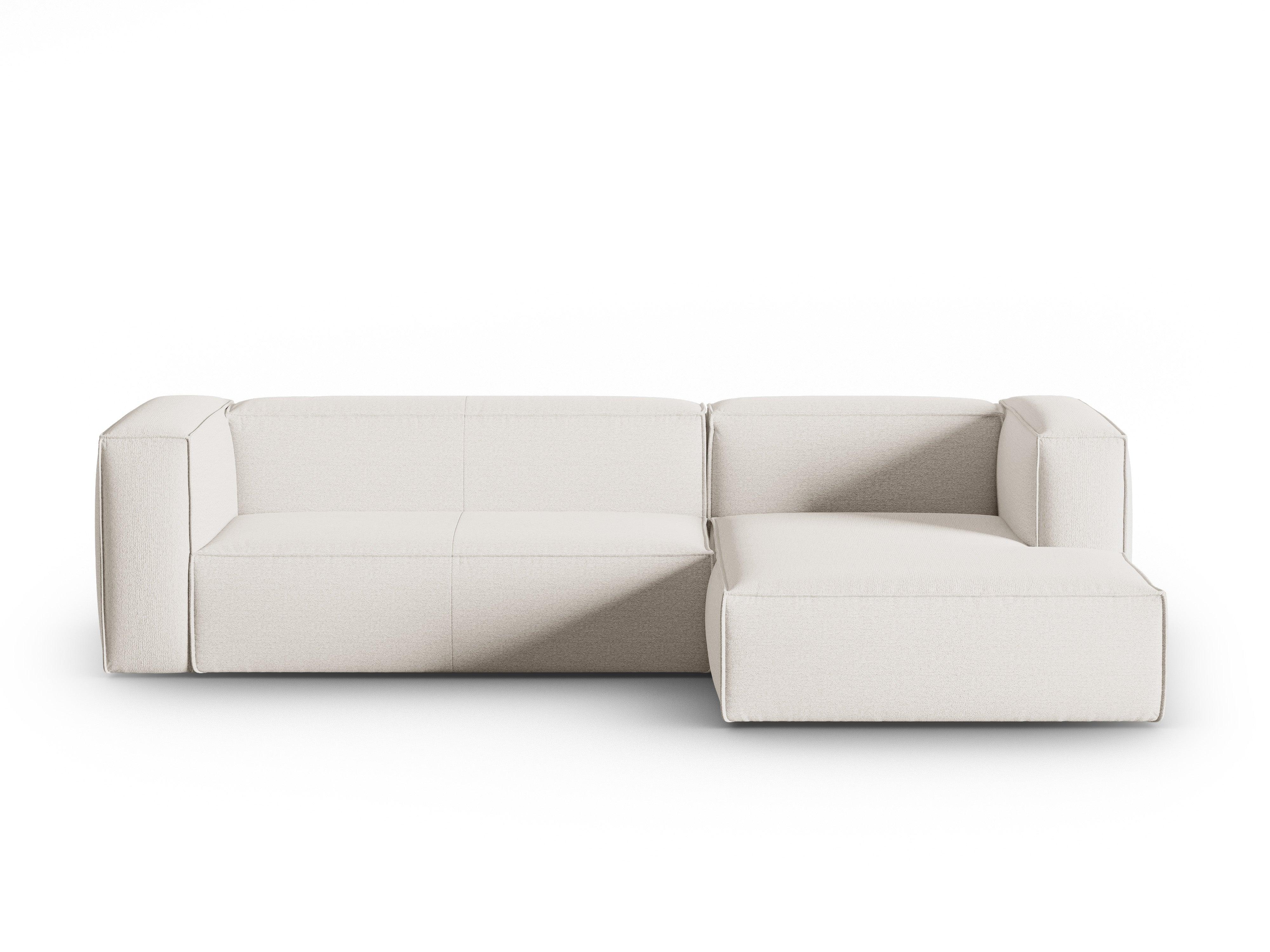Narożnik 4-osobowy prawostronny MACKAY kość słoniowa boucle Cosmopolitan Design Eye on Design