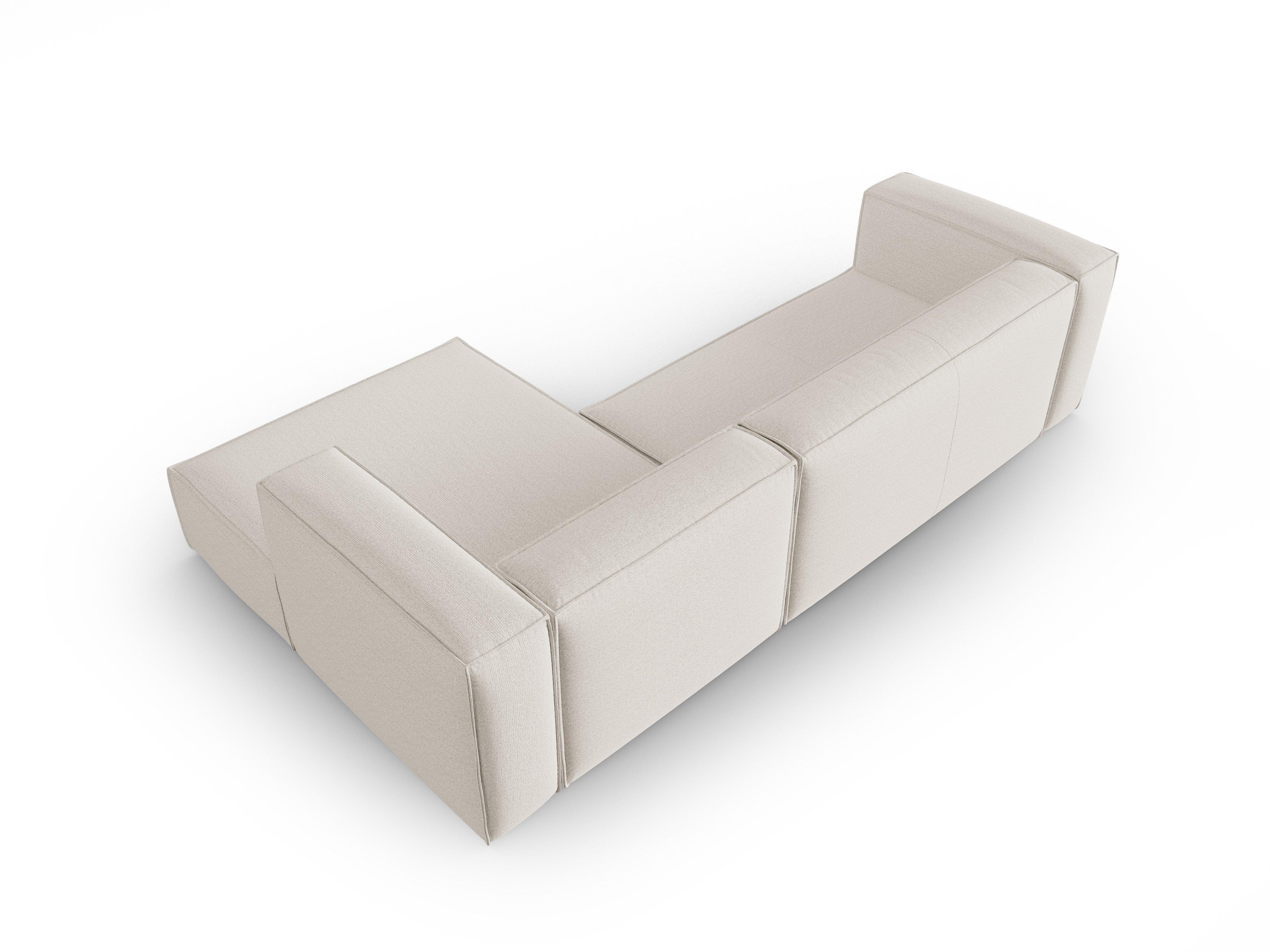 Narożnik 4-osobowy prawostronny MACKAY kość słoniowa boucle Cosmopolitan Design Eye on Design