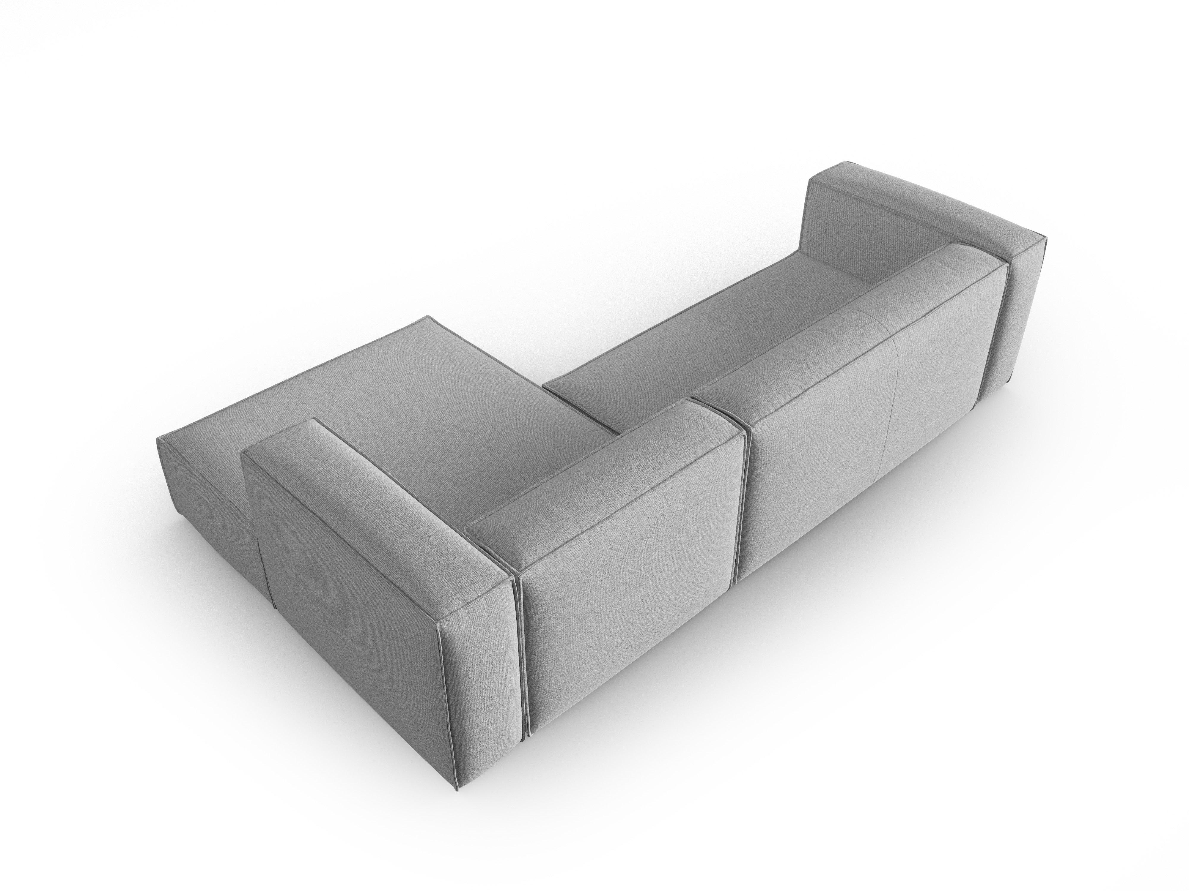 Narożnik 4-osobowy prawostronny MACKAY szary boucle Cosmopolitan Design Eye on Design