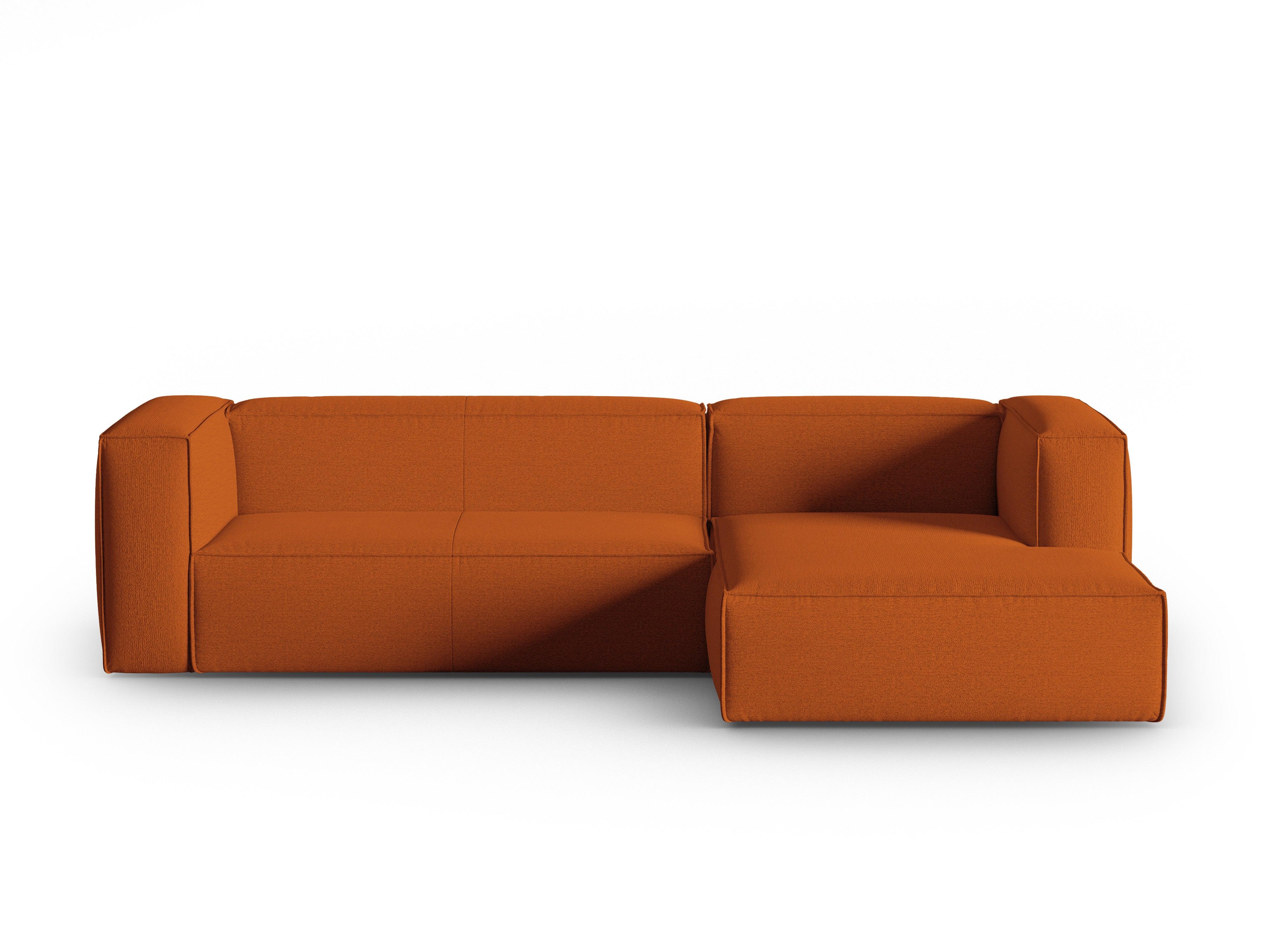 Narożnik 4-osobowy prawostronny MACKAY terracotta boucle Cosmopolitan Design Eye on Design