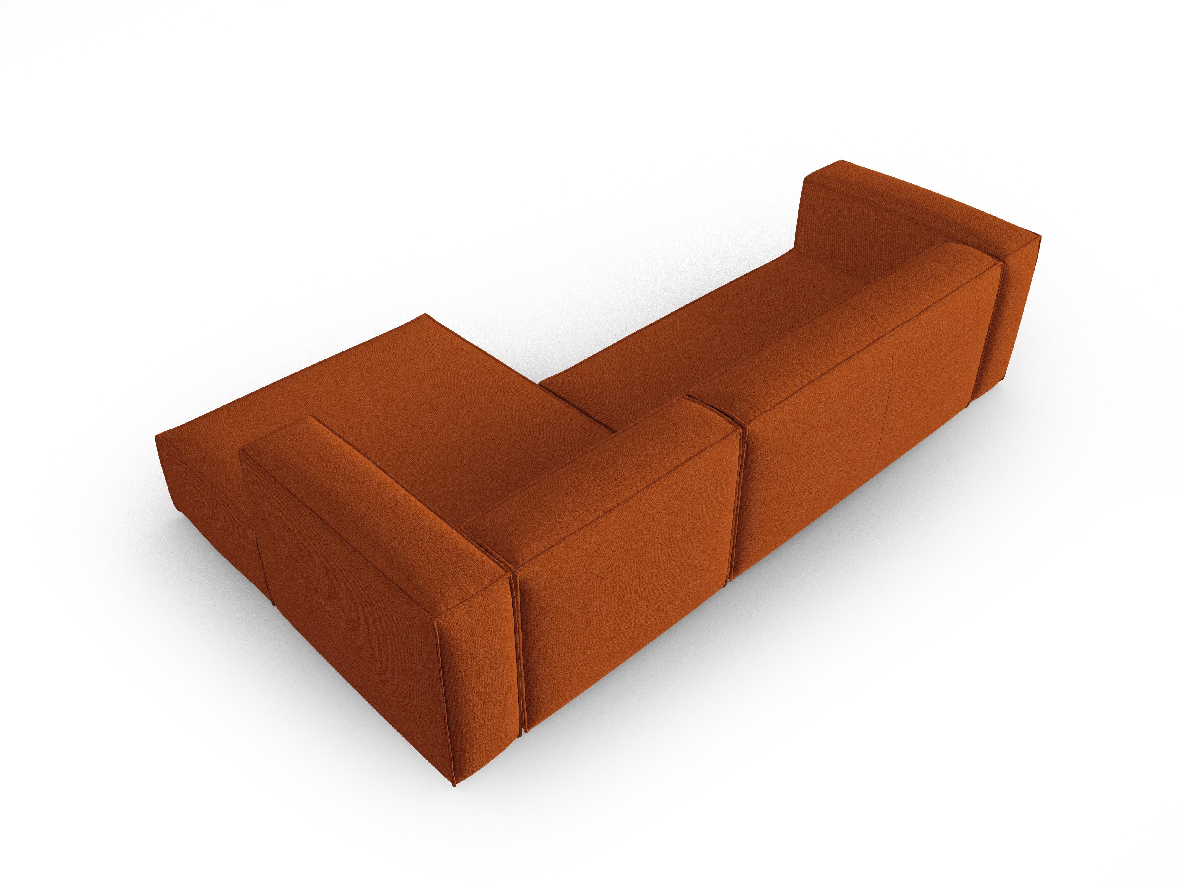 Narożnik 4-osobowy prawostronny MACKAY terracotta boucle Cosmopolitan Design Eye on Design