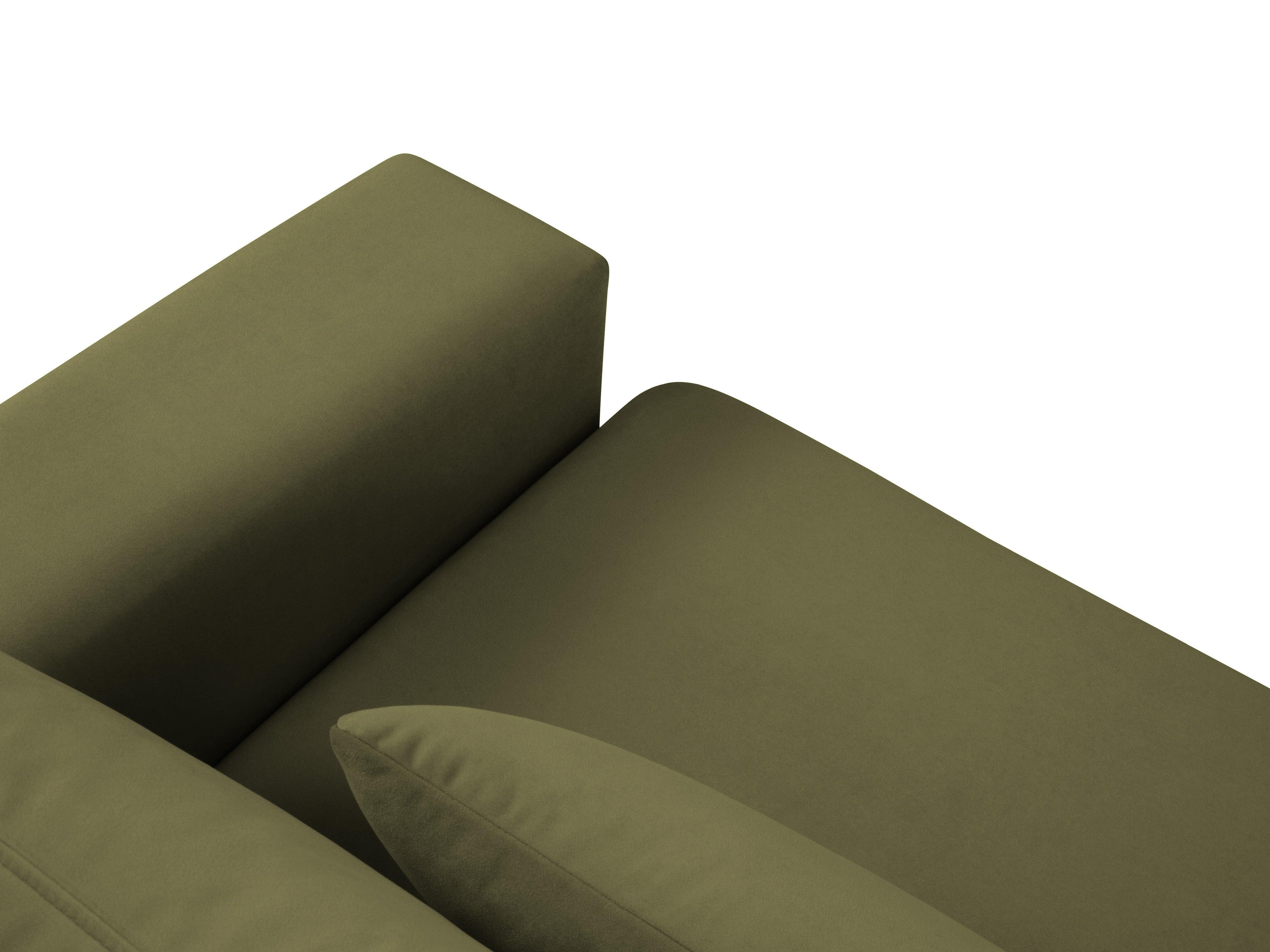 Narożnik aksamitny lewostronny HEBE zielony Mazzini Sofas Eye on Design