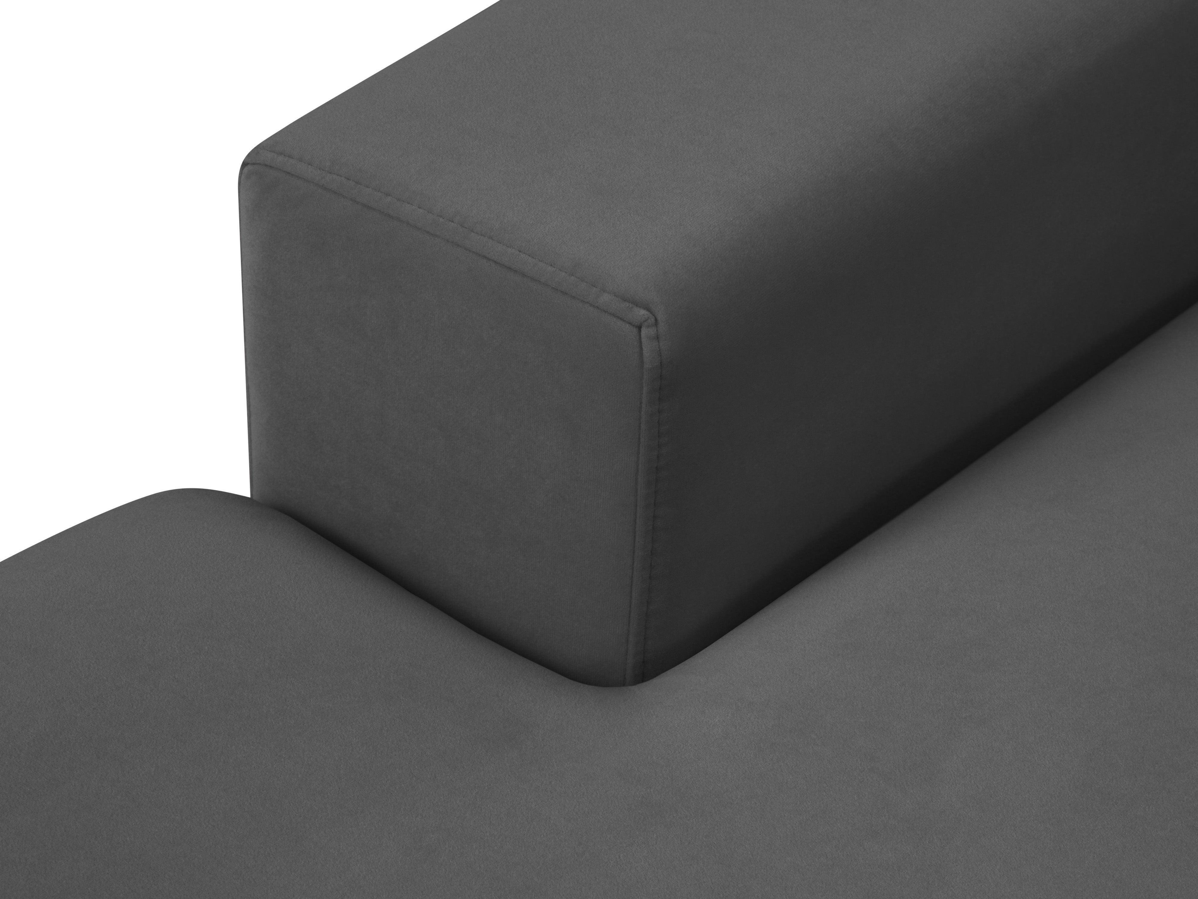 Narożnik aksamitny panoramiczny HEBE ciemnoszary Mazzini Sofas Eye on Design