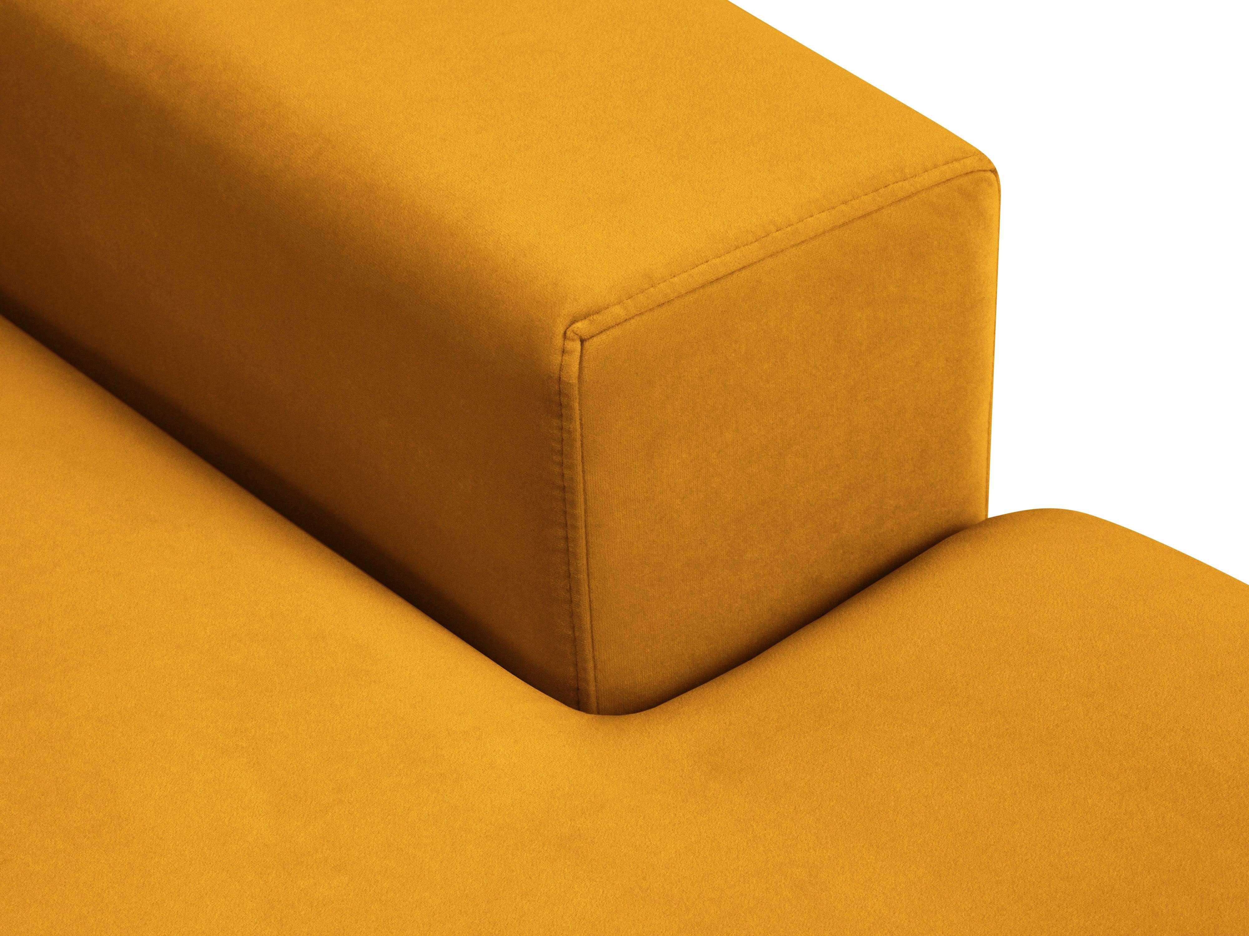 Narożnik aksamitny prawostronny HEBE żółty Mazzini Sofas Eye on Design