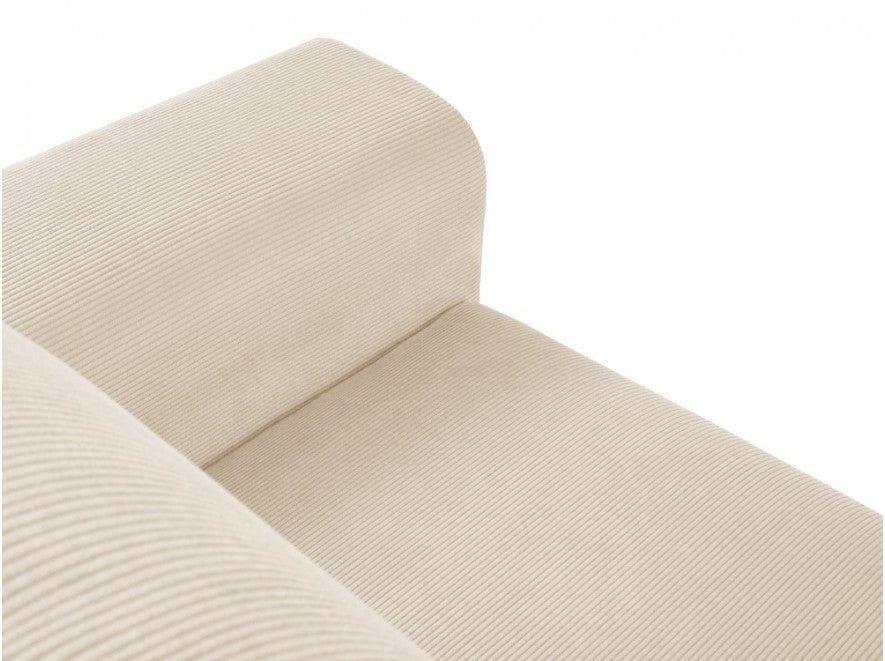 Narożnik lewostronny sztruksowy z funkcją spania KYOTO beżowy Cosmopolitan Design Eye on Design