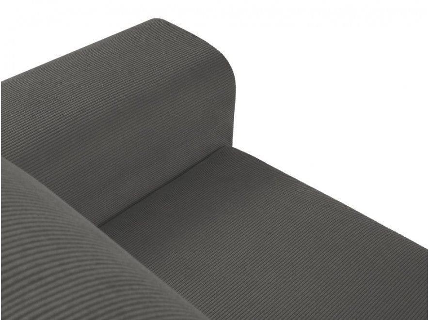 Narożnik lewostronny sztruksowy z funkcją spania KYOTO szary Cosmopolitan Design Eye on Design