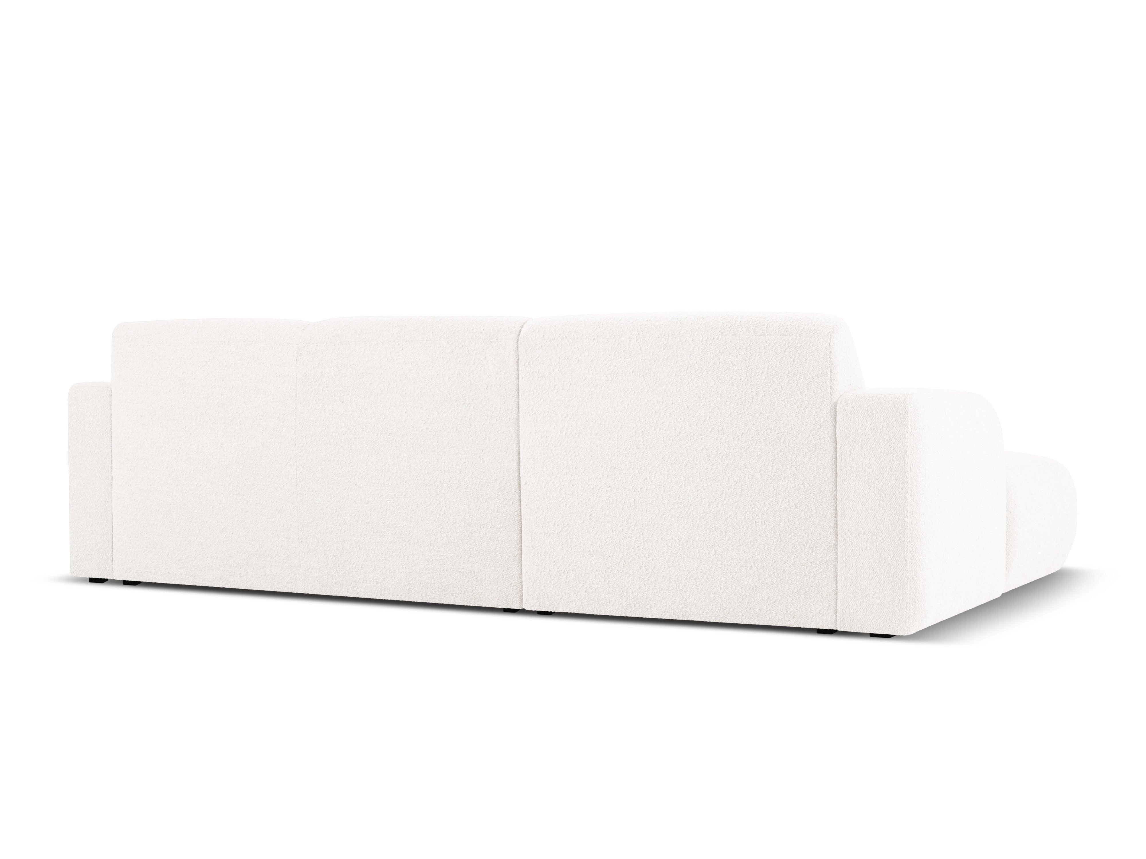 Narożnik lewostronny w tkaninie boucle 4-osobowy LOLA biały Windsor & Co Eye on Design