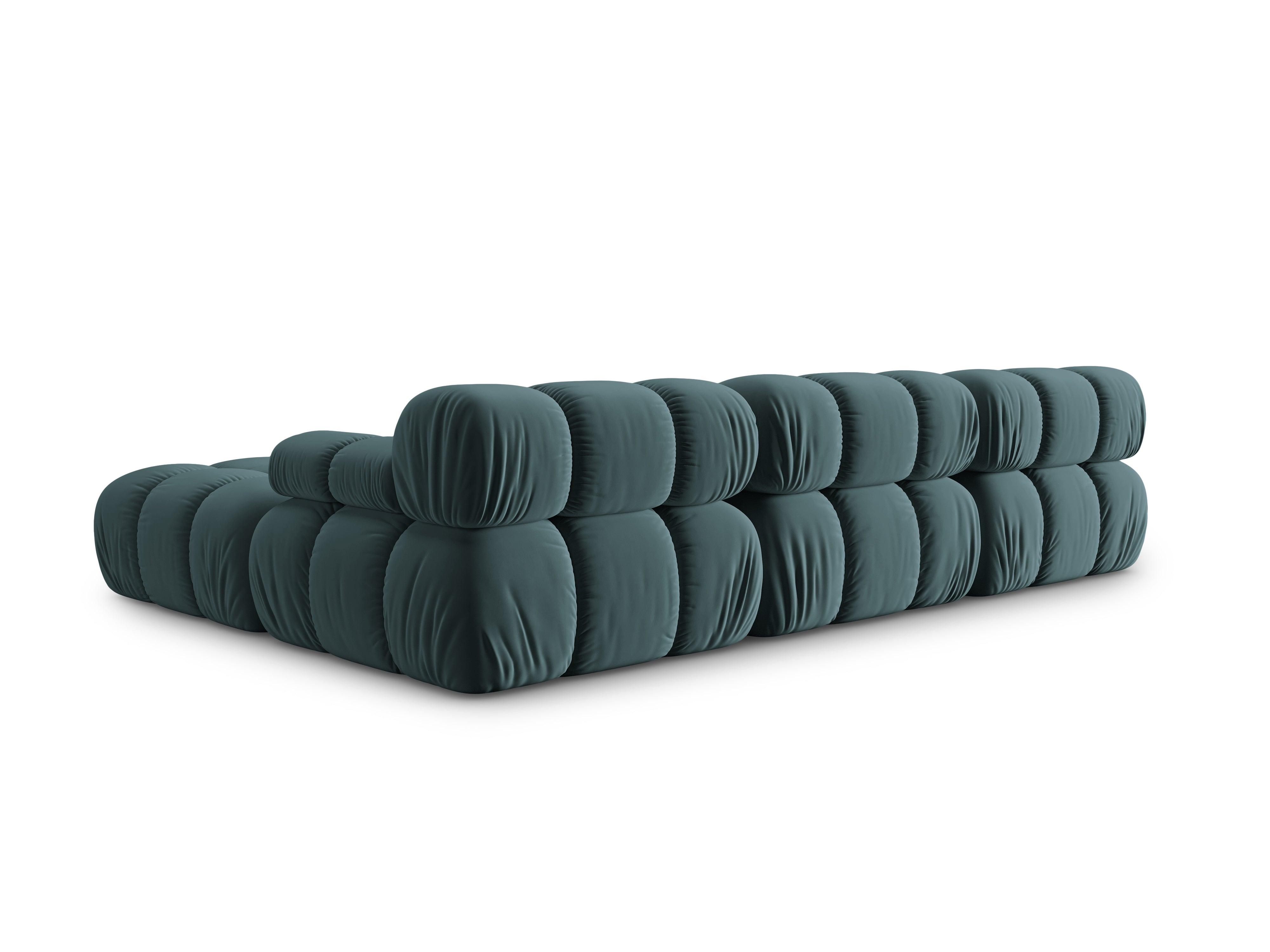 Narożnik modułowy aksamitny 4-osobowy TROPEA petrol Milo Casa Eye on Design