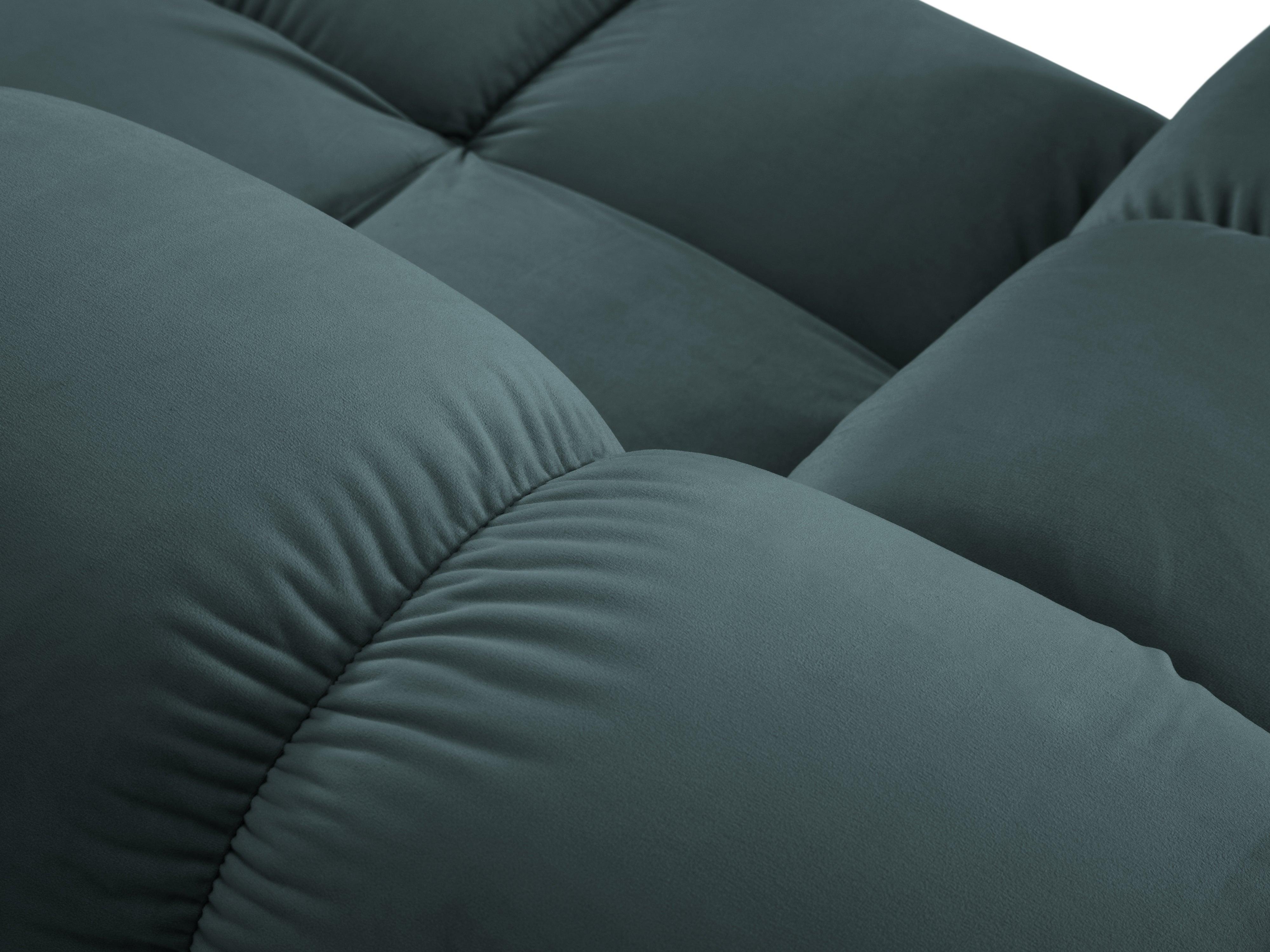 Narożnik modułowy aksamitny 4-osobowy TROPEA petrol Milo Casa Eye on Design