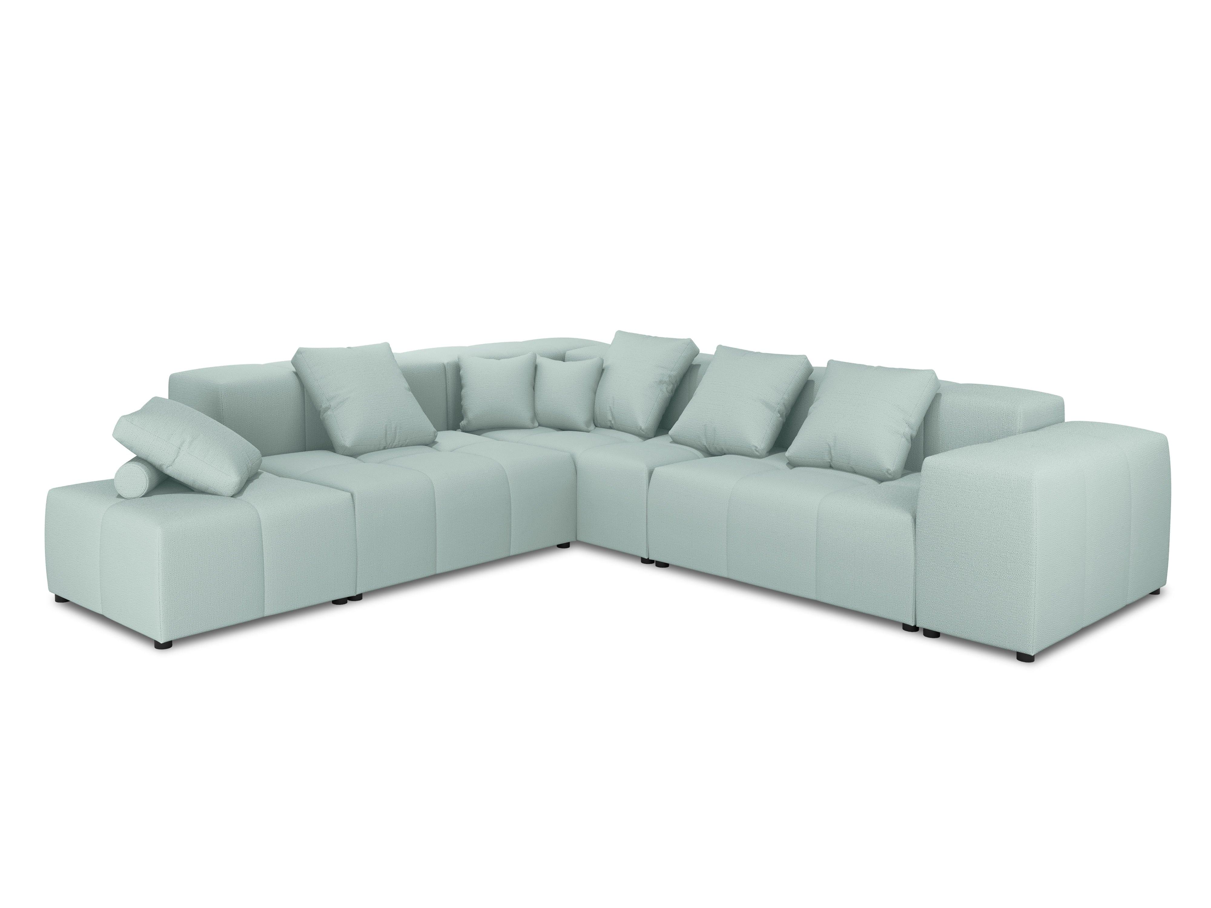 Narożnik modułowy duży 5-osobowy ROME miętowy Cosmopolitan Design Eye on Design