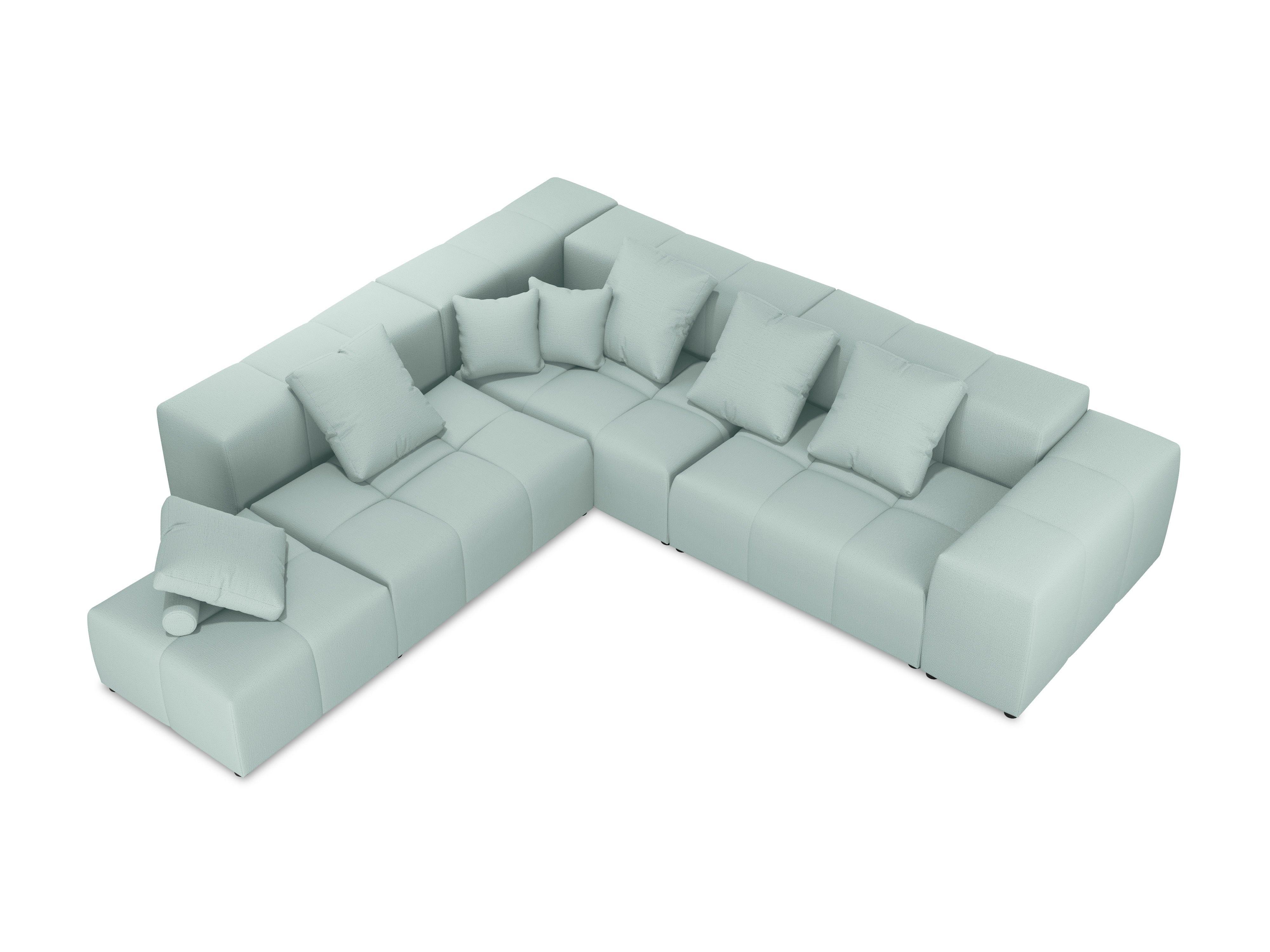 Narożnik modułowy duży 5-osobowy ROME miętowy Cosmopolitan Design Eye on Design