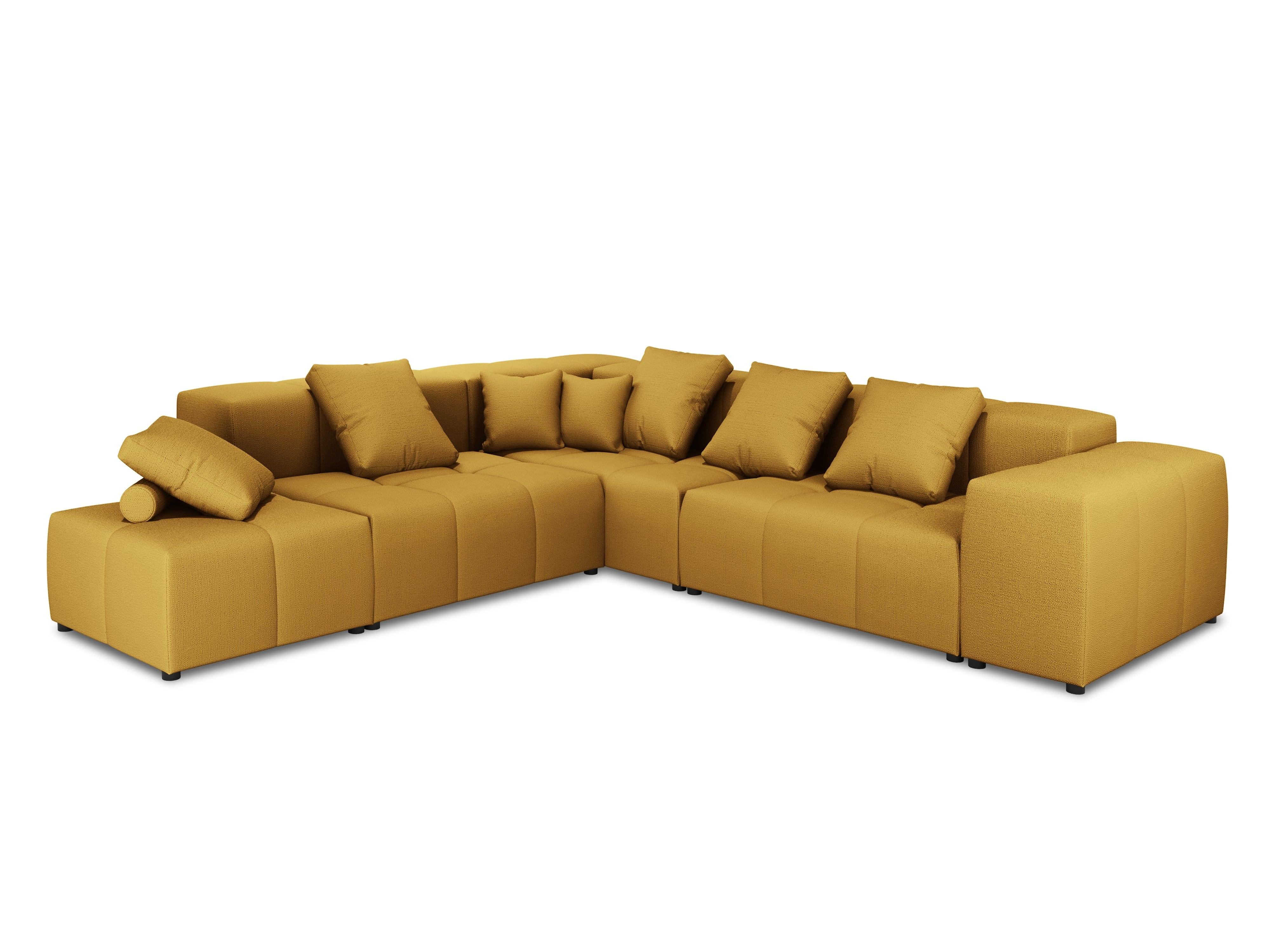 Narożnik modułowy duży 5-osobowy ROME żółty Cosmopolitan Design Eye on Design