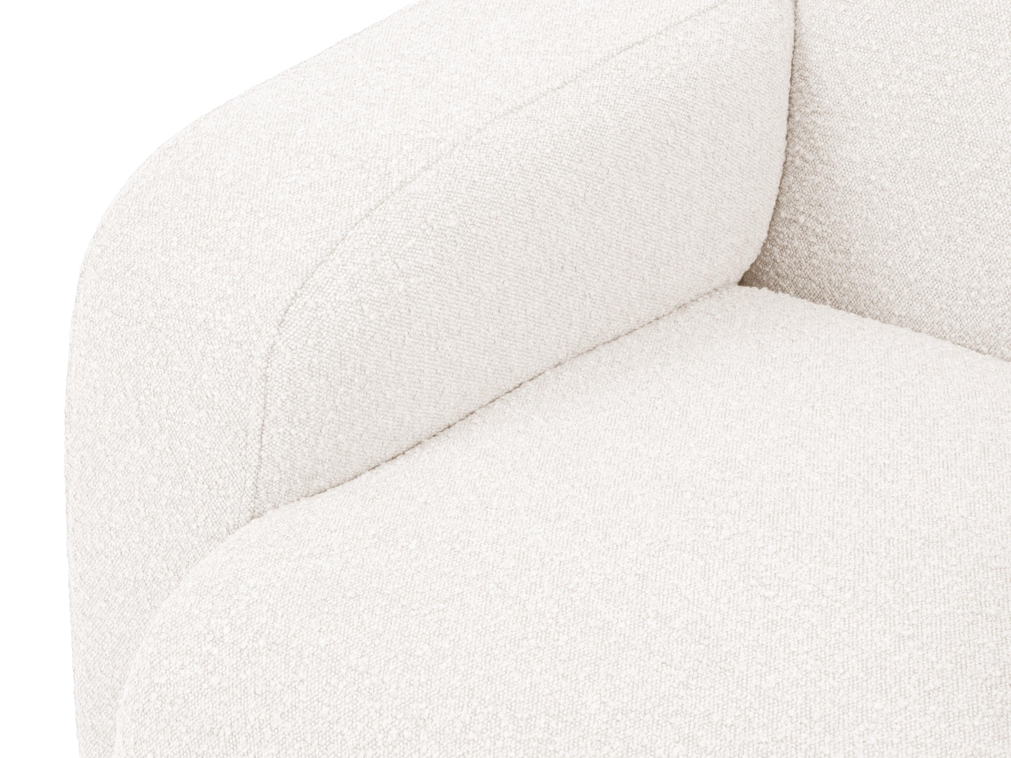 Narożnik prawostronny w tkaninie boucle 4-osobowy LOLA biały Windsor & Co Eye on Design