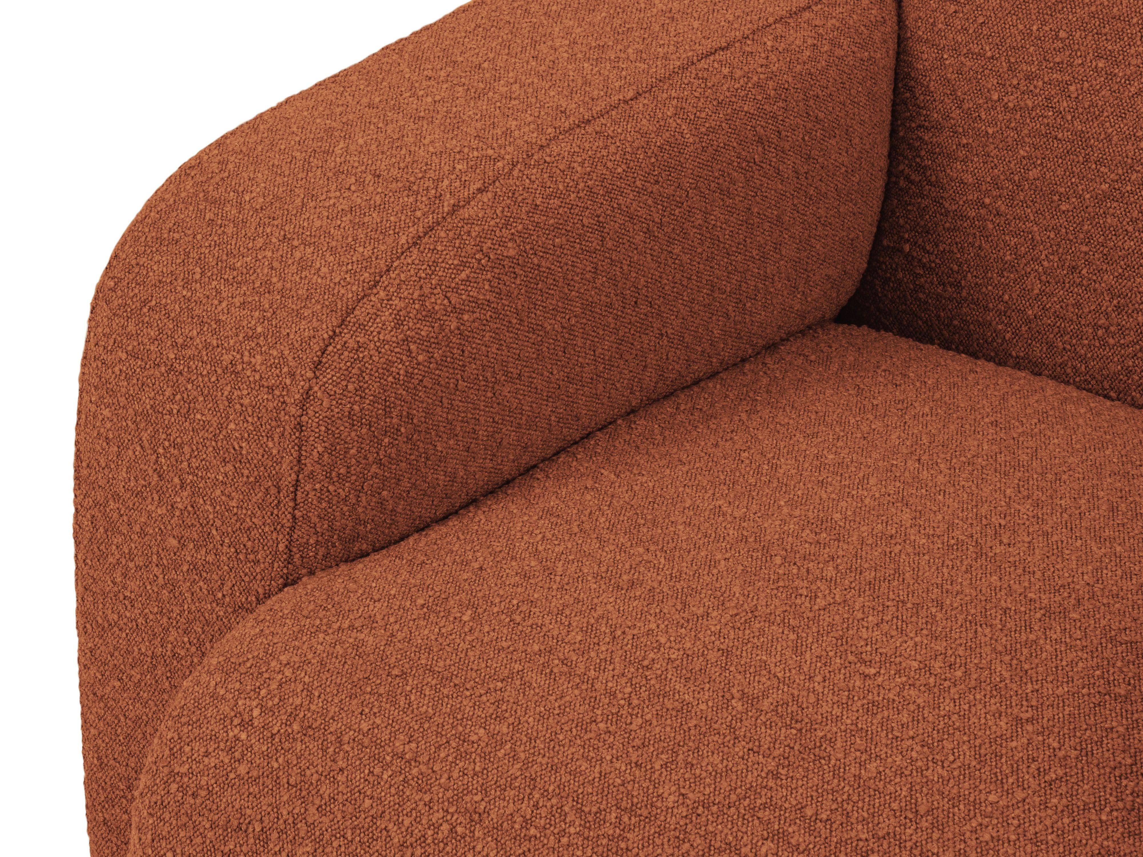 Narożnik prawostronny w tkaninie boucle 4-osobowy LOLA brązowy Windsor & Co Eye on Design