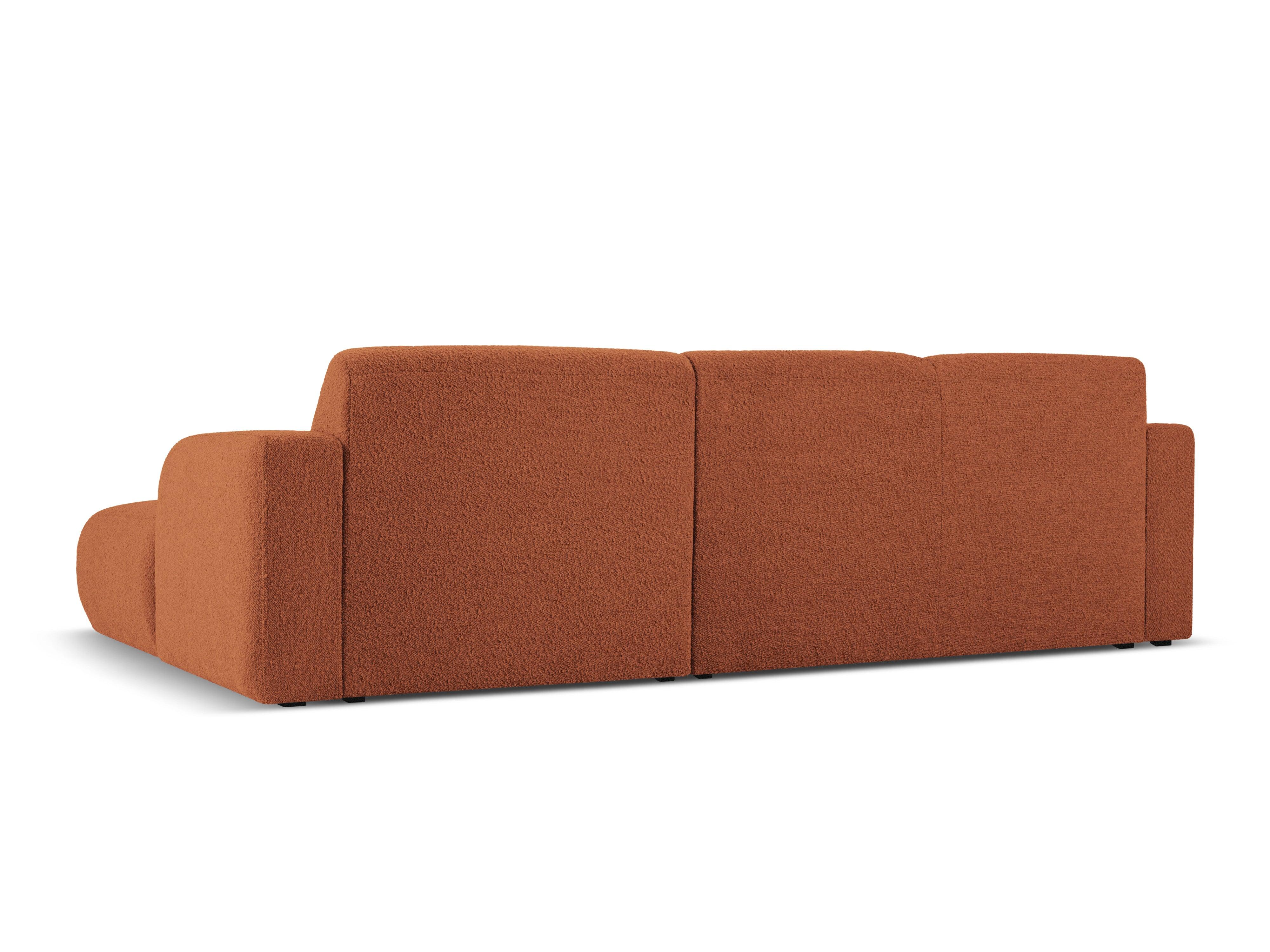 Narożnik prawostronny w tkaninie boucle 4-osobowy LOLA brązowy Windsor & Co Eye on Design