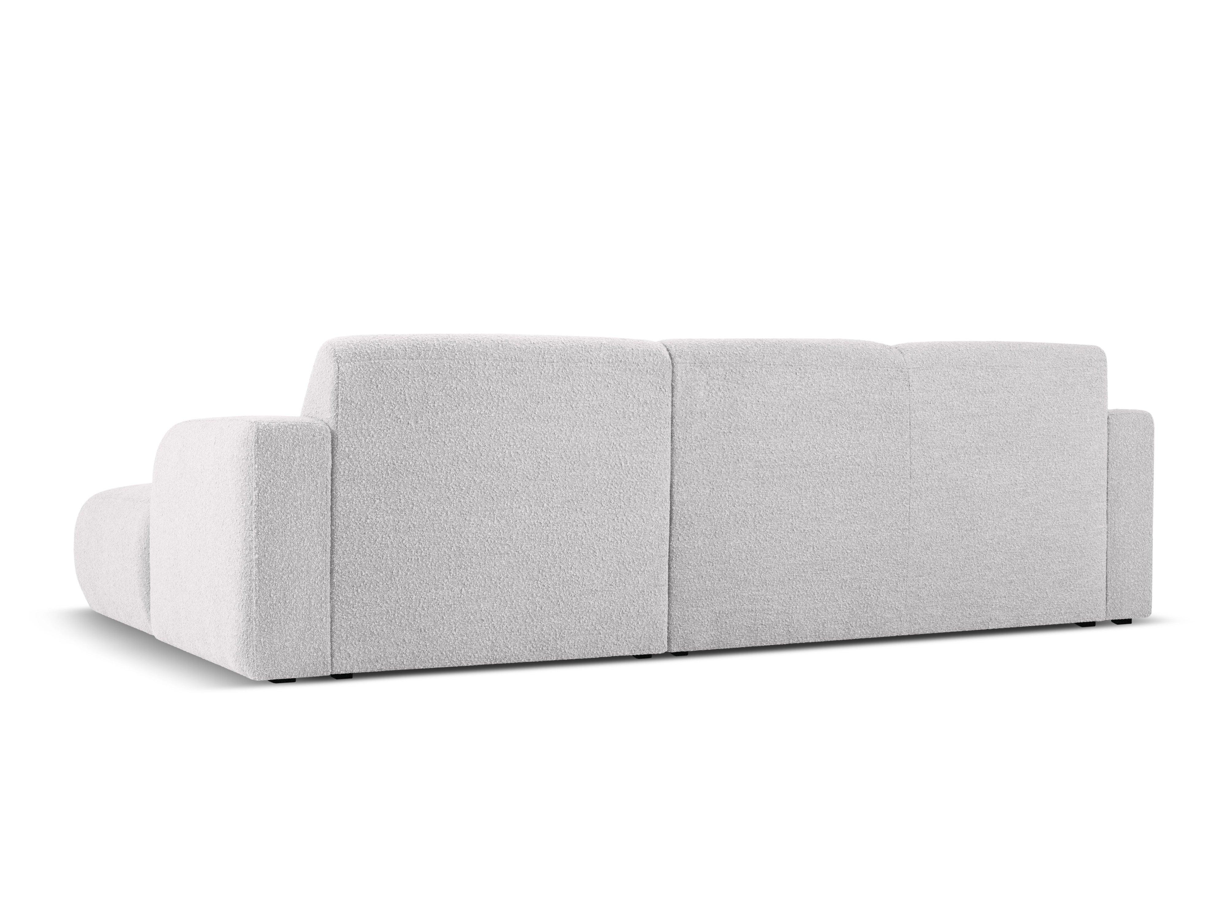 Narożnik prawostronny w tkaninie boucle 4-osobowy LOLA jasnoszary Windsor & Co Eye on Design