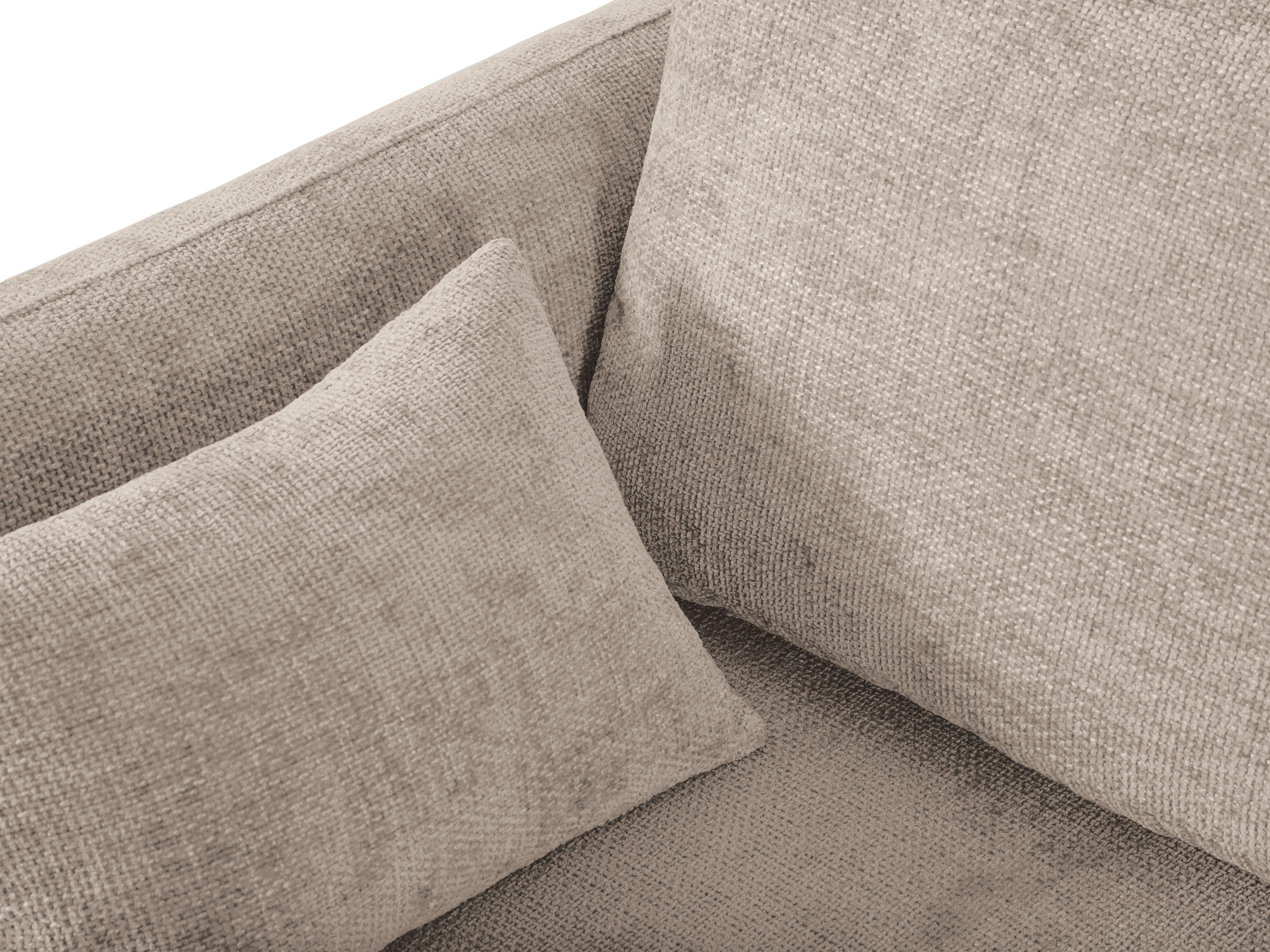 Narożnik prawostronny z funkcją spania MATERA beżowy szenil Cosmopolitan Design Eye on Design