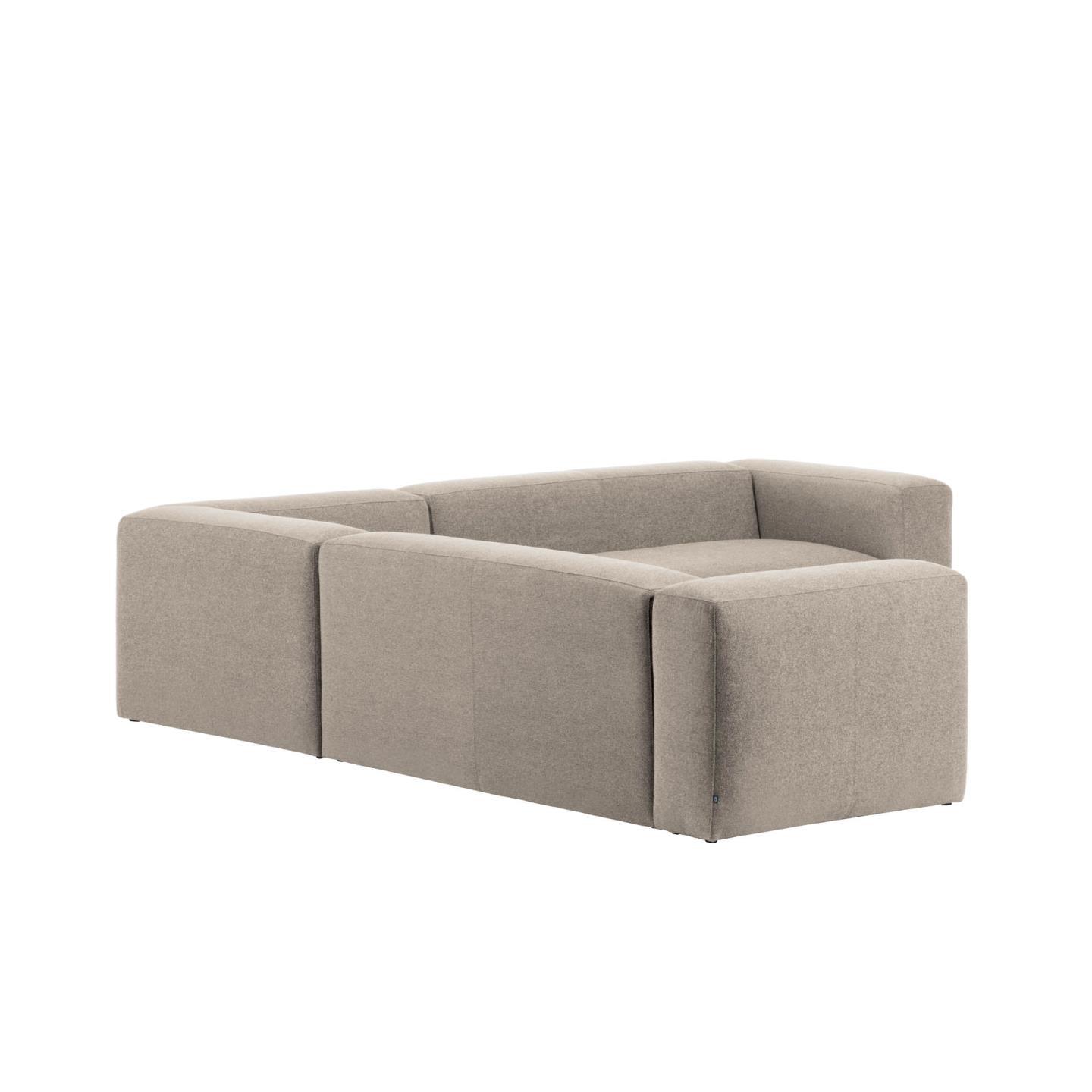 Narożnik symetryczny 4-osobowy BLOK beżowy szenil La Forma Eye on Design