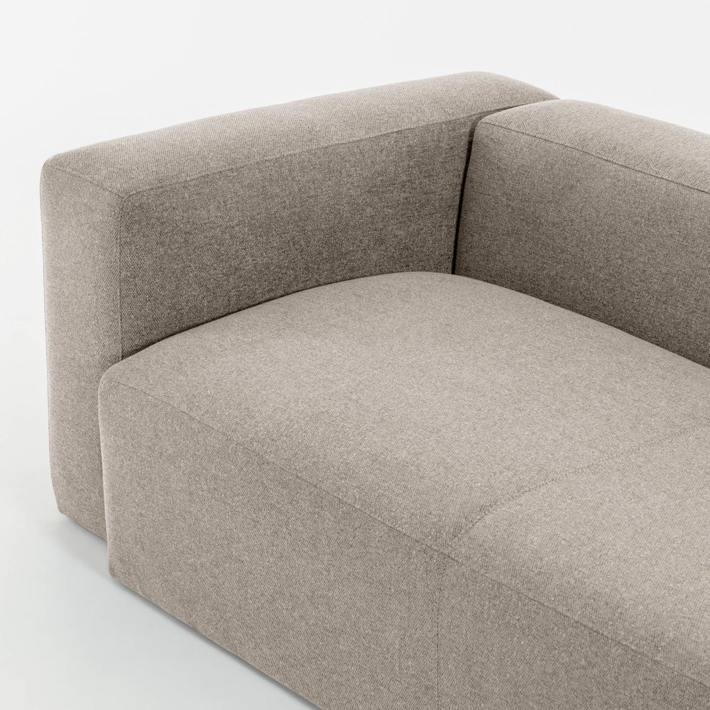 Narożnik symetryczny 4-osobowy BLOK beżowy szenil La Forma Eye on Design
