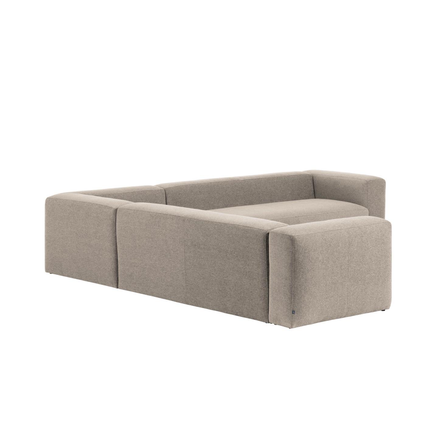 Narożnik symetryczny 6-osobowy BLOK beżowy szenil La Forma Eye on Design