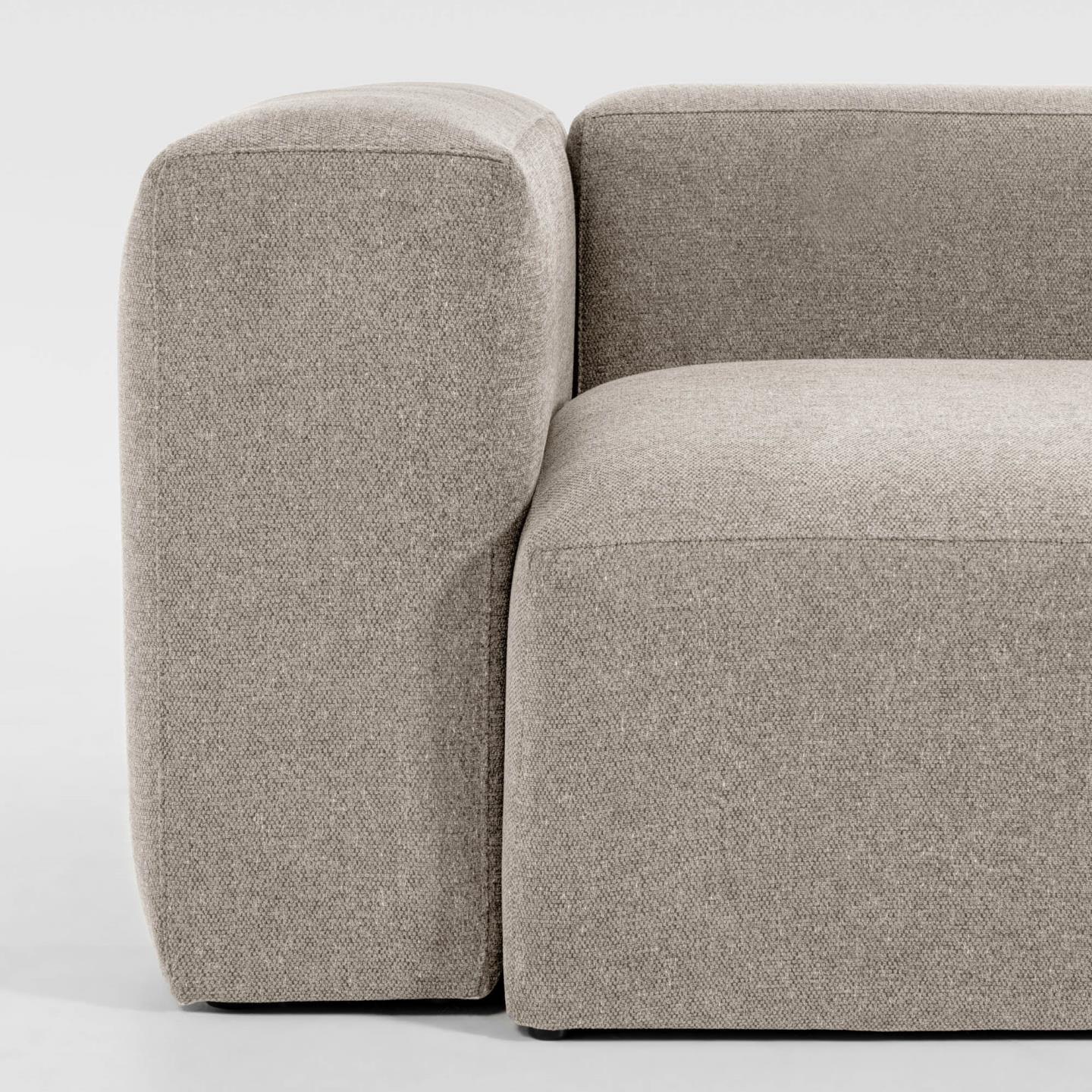 Narożnik symetryczny 6-osobowy BLOK beżowy szenil La Forma Eye on Design