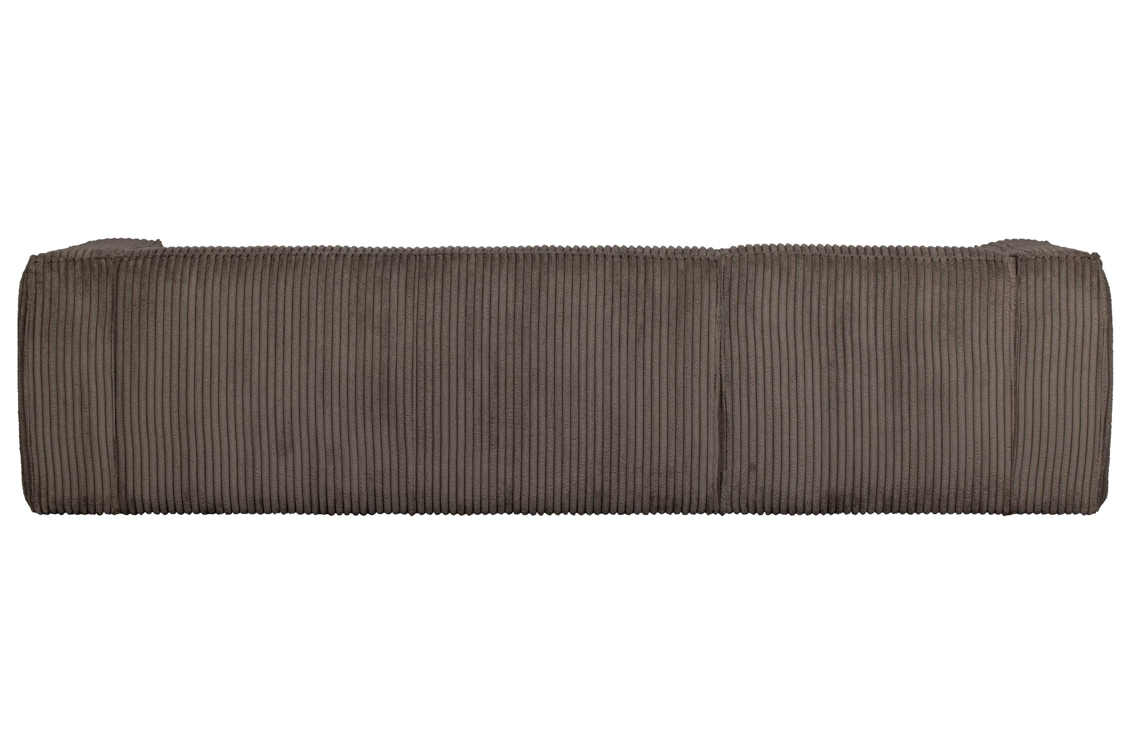 Narożnik sztruksowy lewostronny BEAN RIB brązowy Woood Exclusive Eye on Design