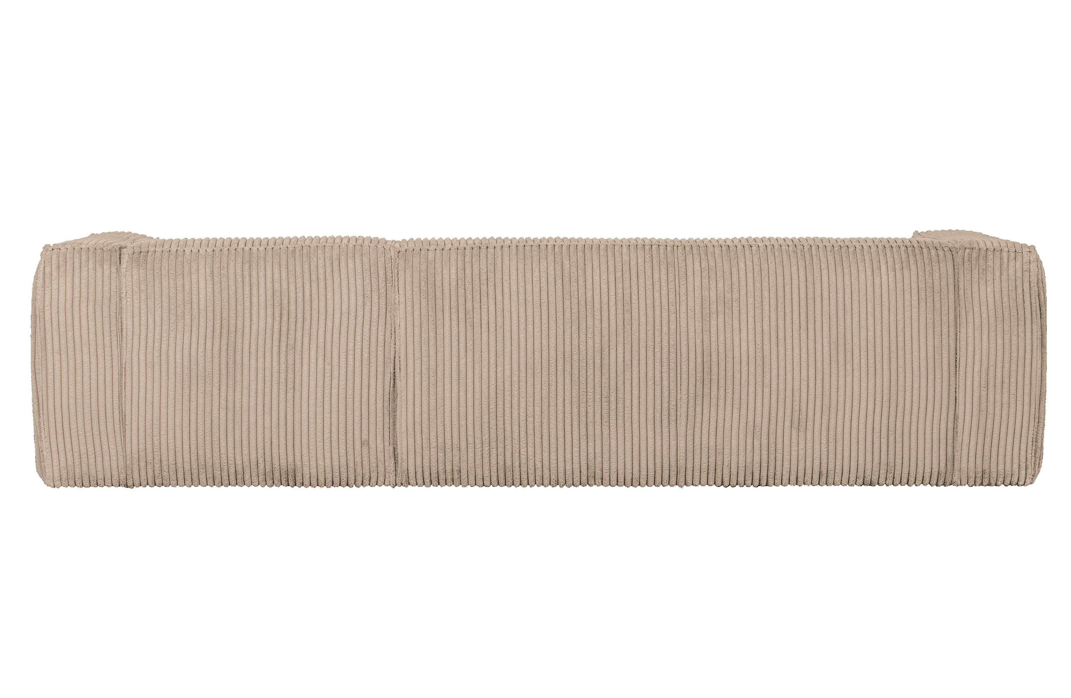 Narożnik sztruksowy prawostronny BEAN RIB beżowy Woood Exclusive Eye on Design