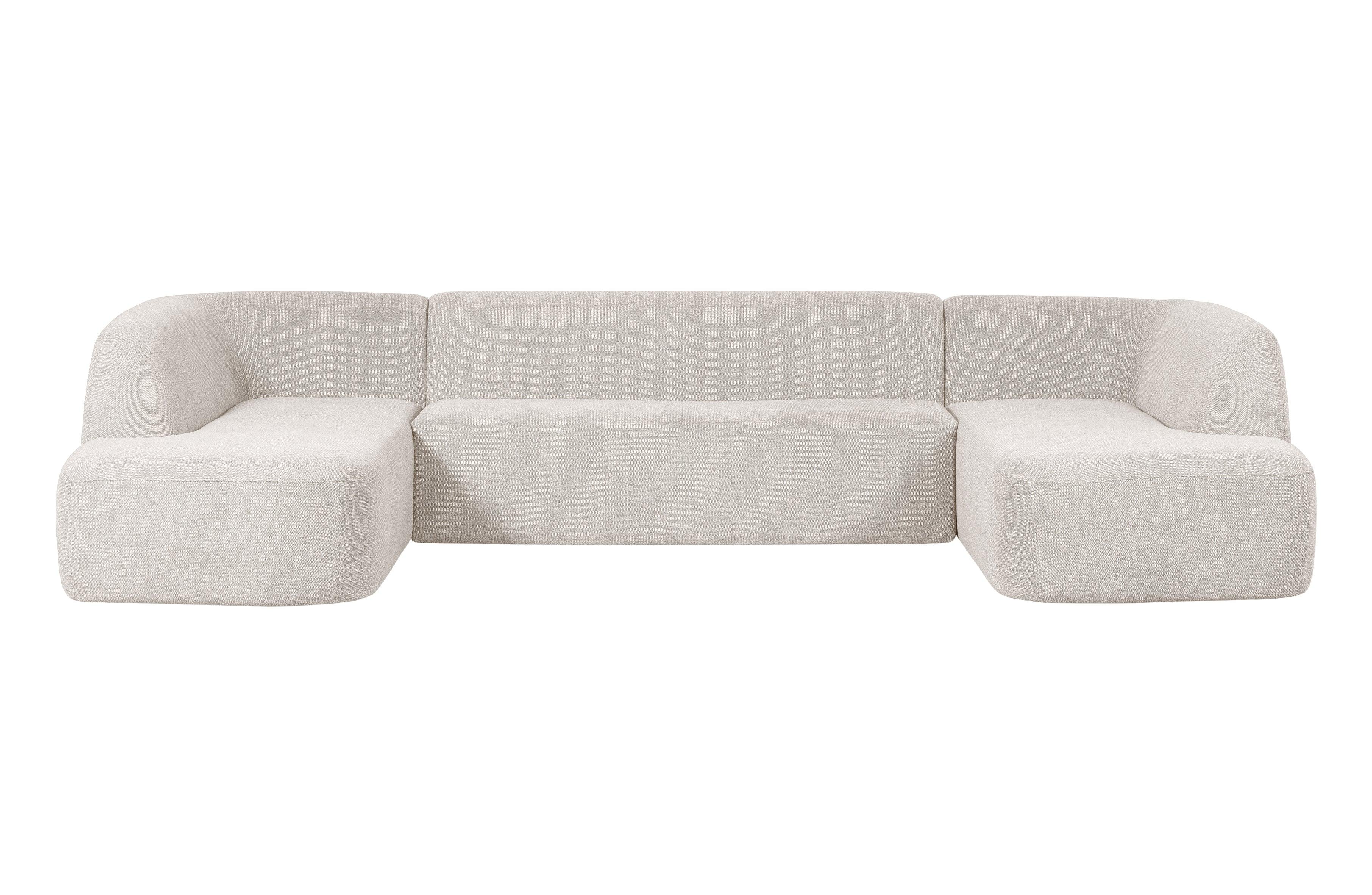 Narożnik w kształcie U SLOPING melanż perłowy Be Pure Eye on Design