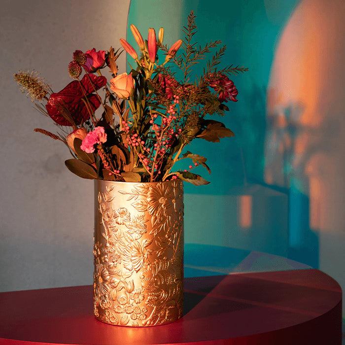 Vase SONGS OF THE NIGHT TIGER gold