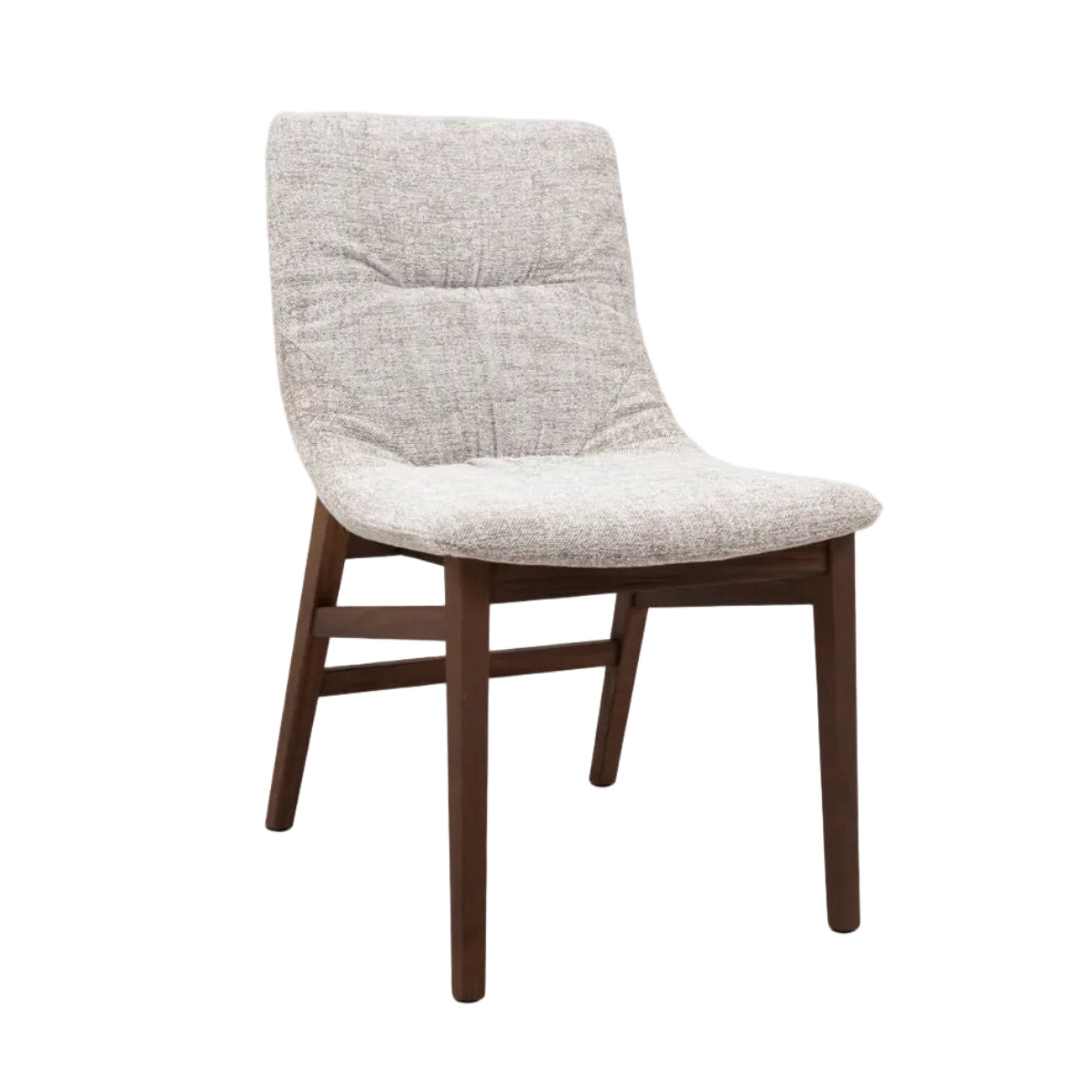 WAVE upholstered chair with wooden base