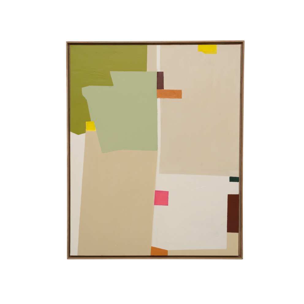 VARIKAS wall decoration beige with green